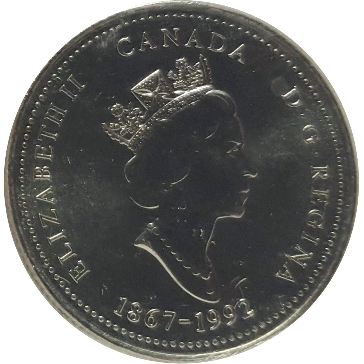 1992 Manitoba Canada 25-cents ICCS Certified MS66