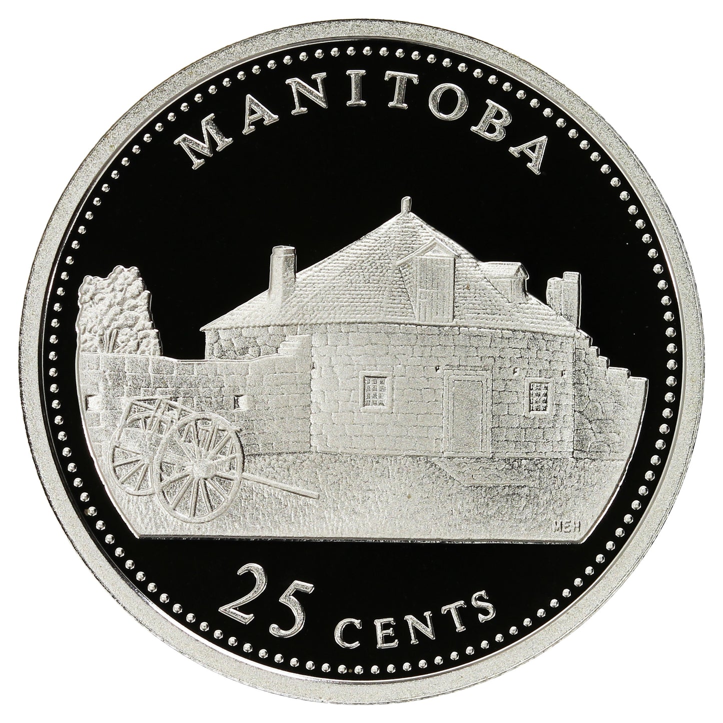 1992 Manitoba Canada 25-cents Silver Proof