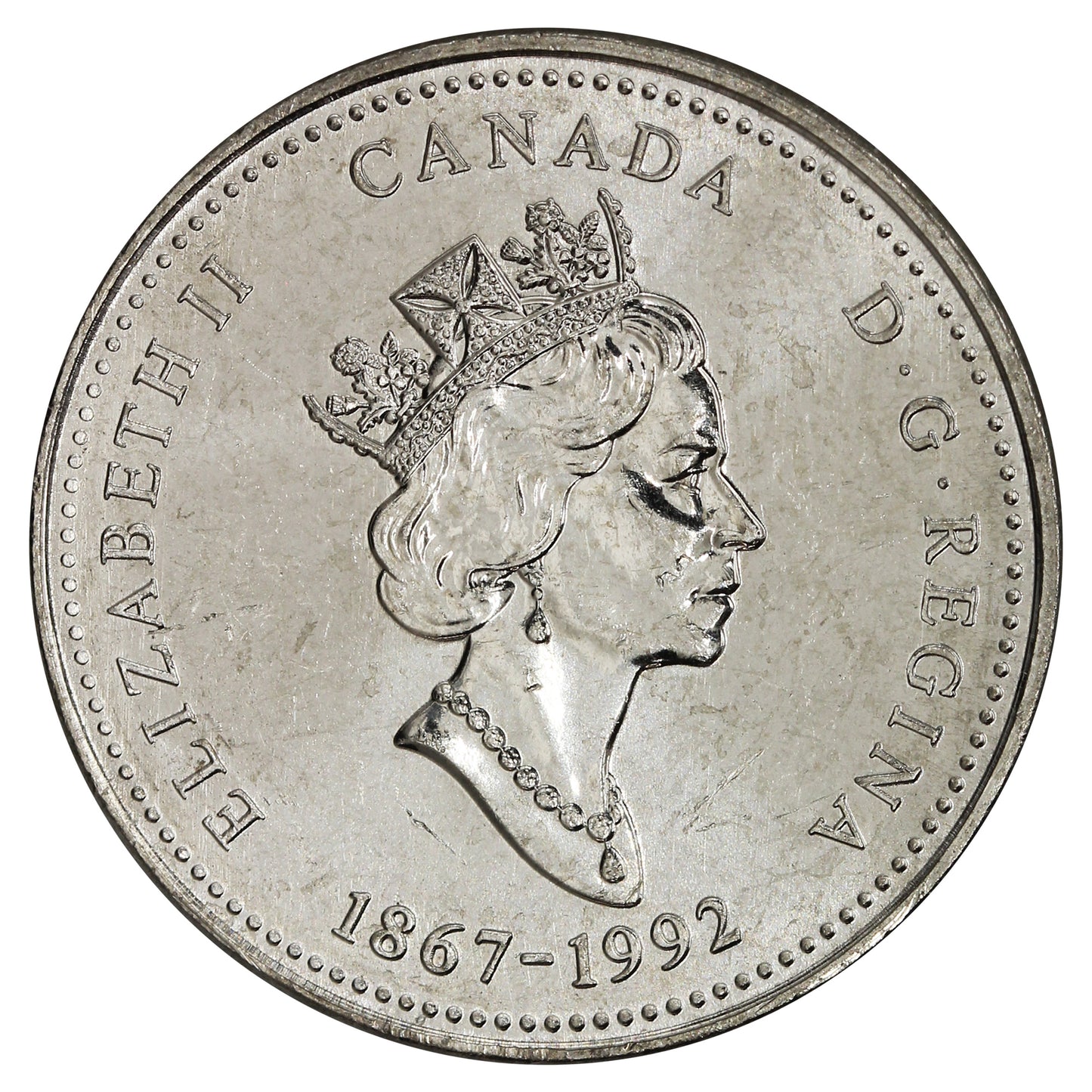 1992 New Brunswick Canada 25-cents Brilliant Uncirculated (MS-63)