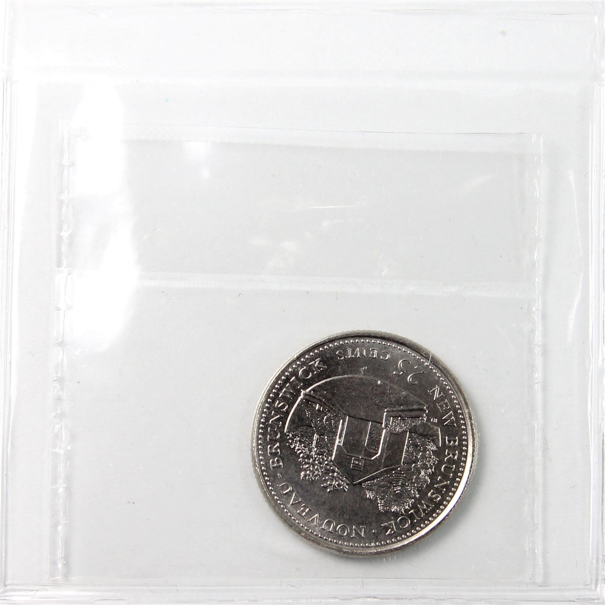 1992 Upset Dies Rotated 180 Degrees New Brunswick Canada 25-cents ICCS Certified MS63