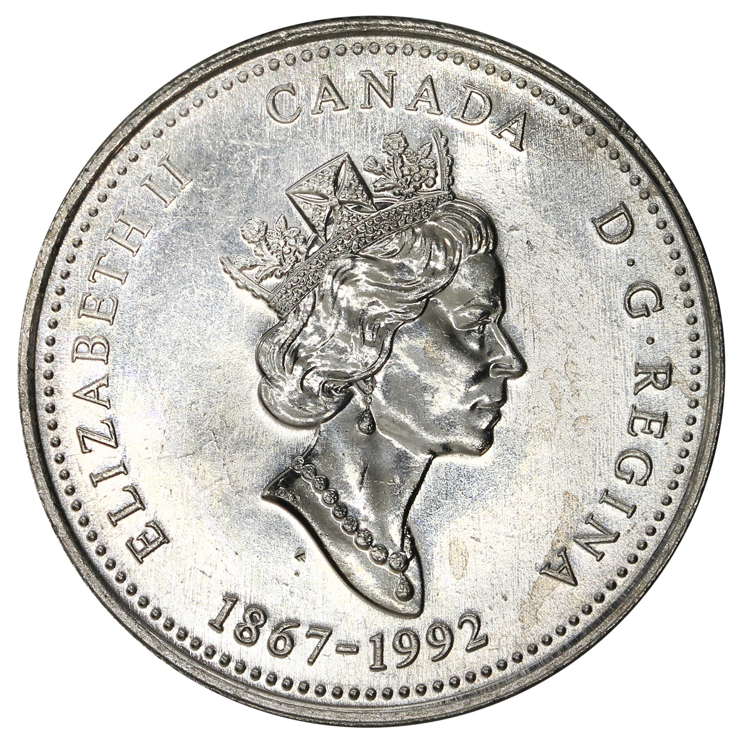 1992 Newfoundland Canada 25-cents Brilliant Uncirculated (MS-63)