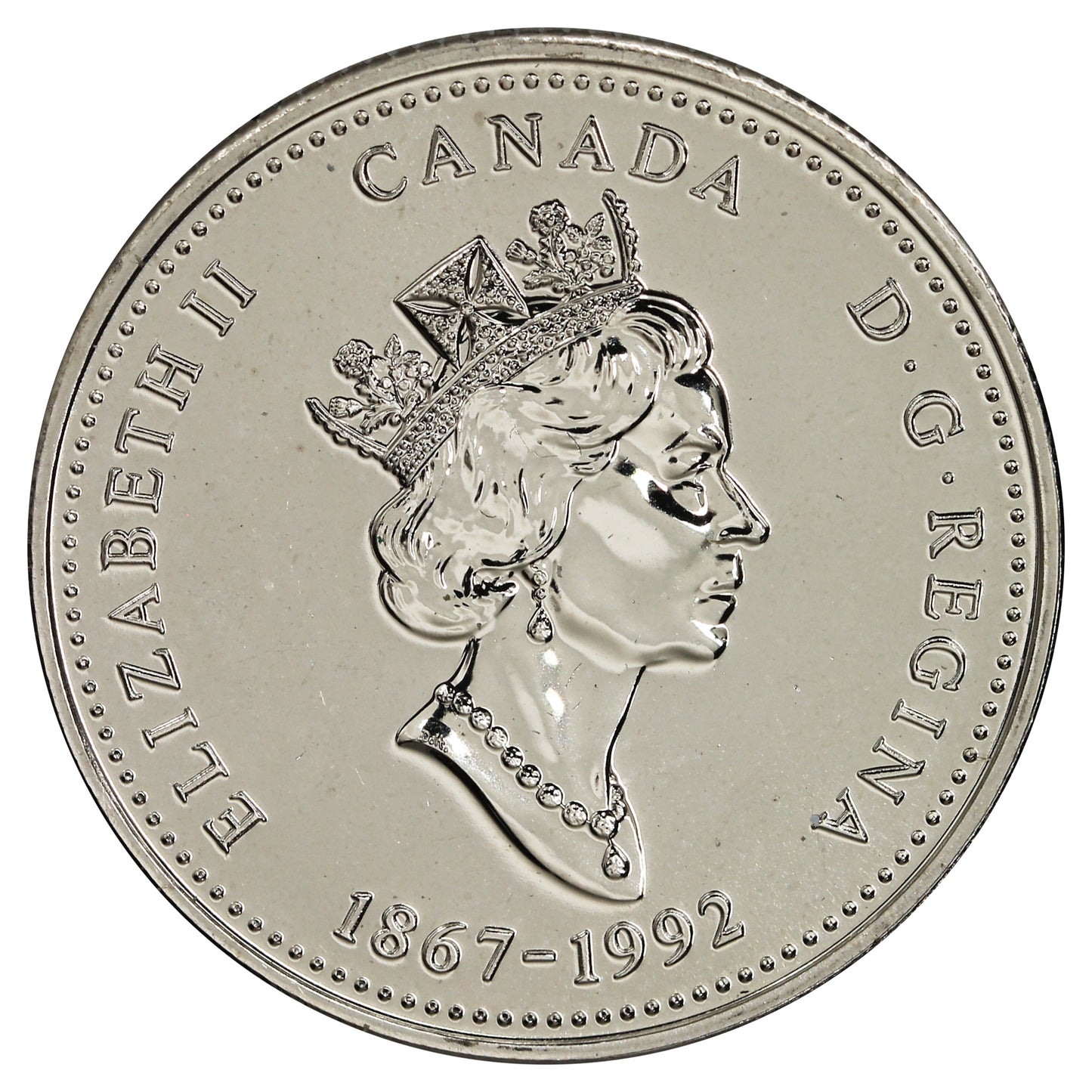 1992 Newfoundland Canada 25-cents Proof Like