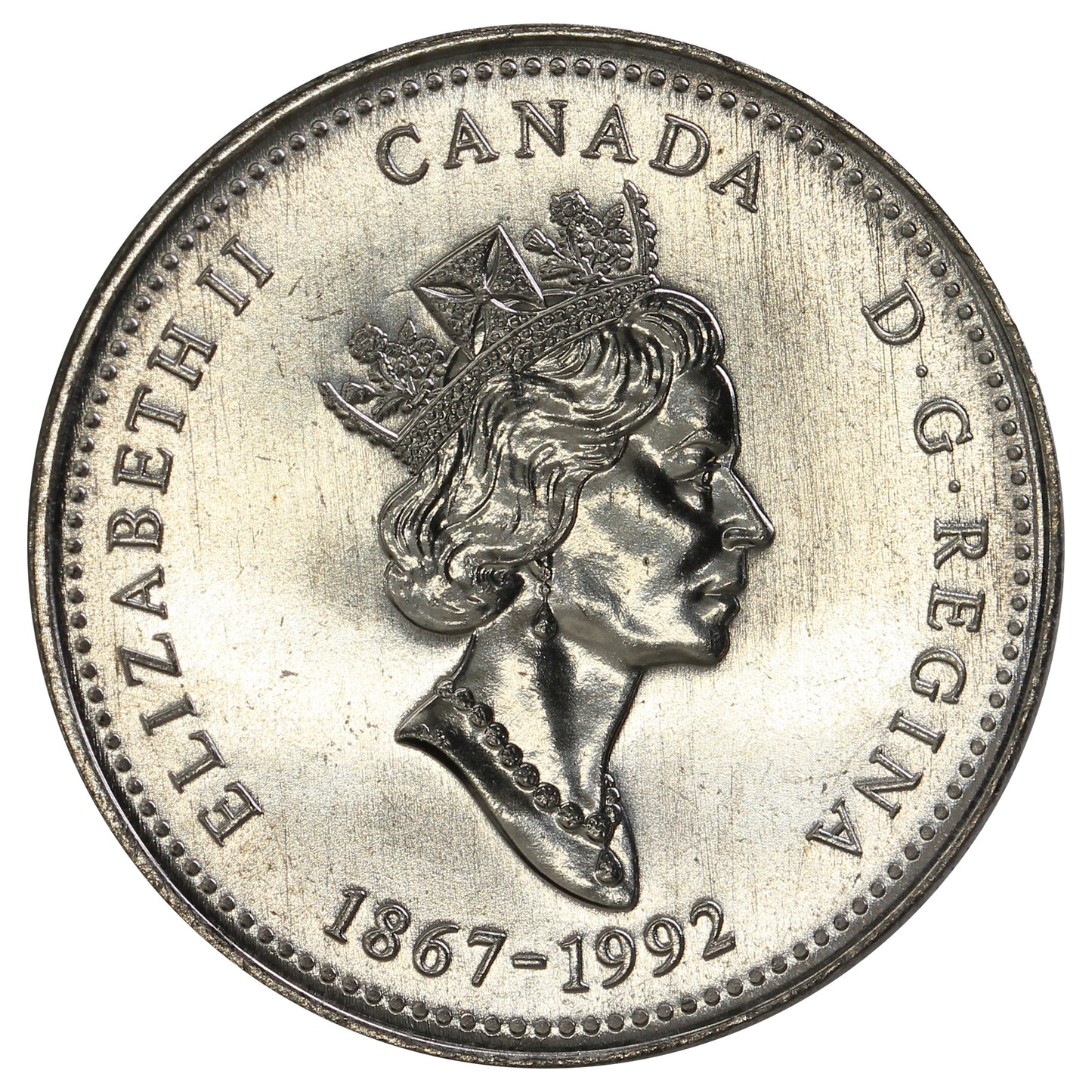 1992 Ontario Canada 25-cents Brilliant Uncirculated (MS-63)