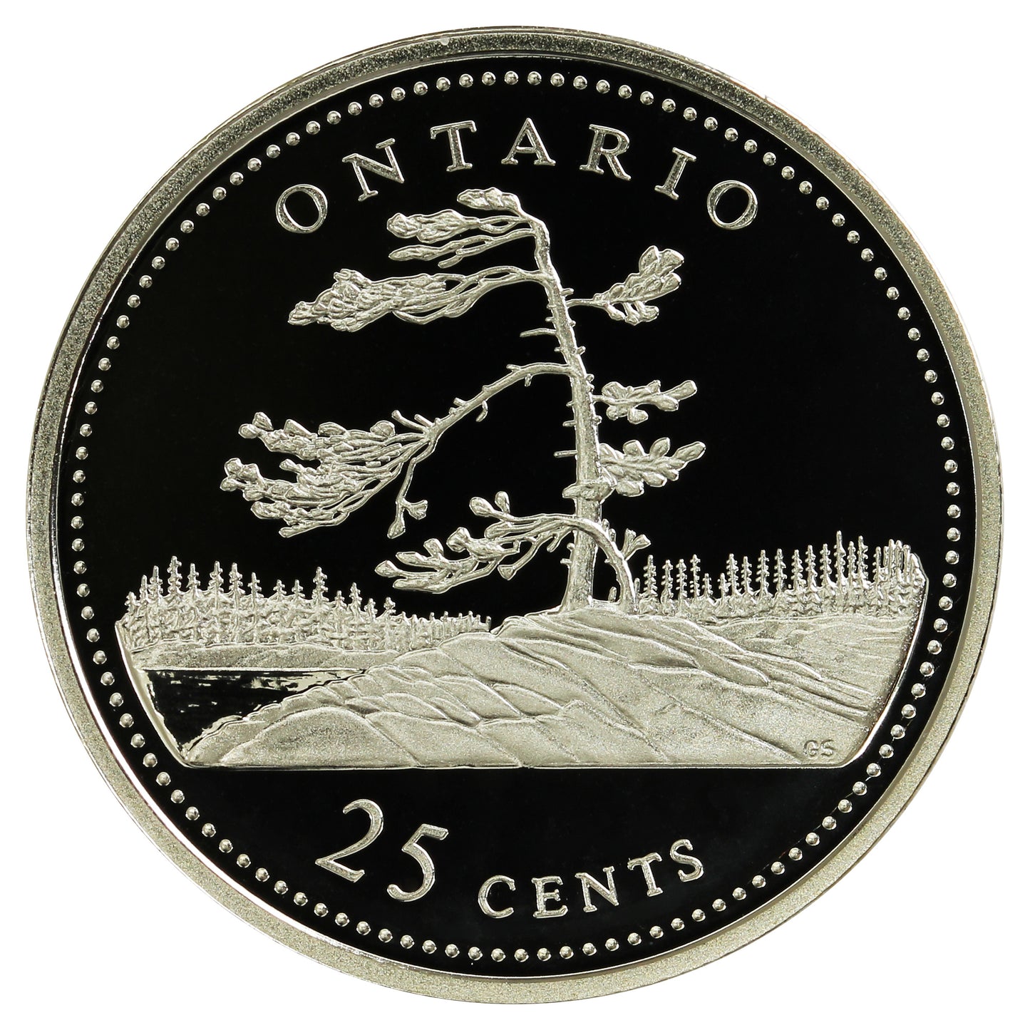 1992 Ontario Canada 25-cents Silver Proof