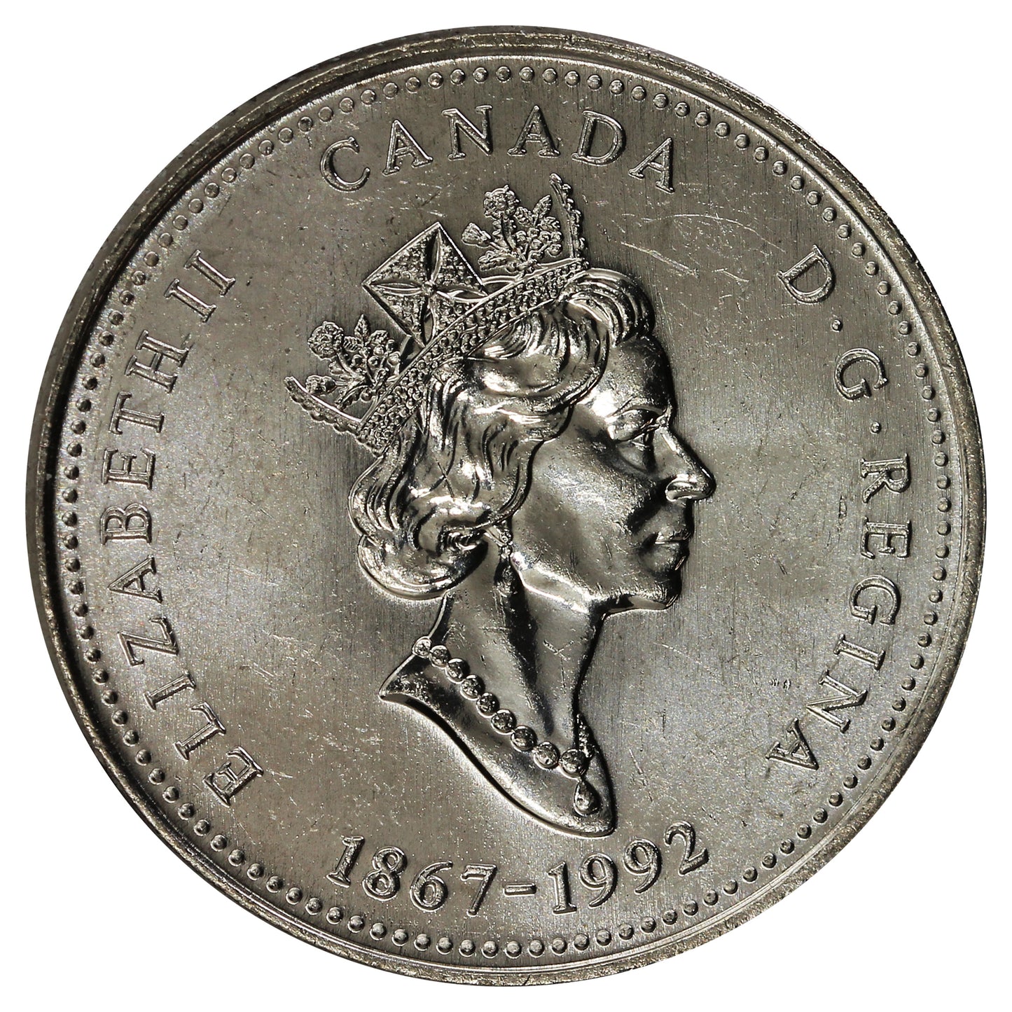 1992 Quebec Canada 25-cents Brilliant Uncirculated (MS-63)