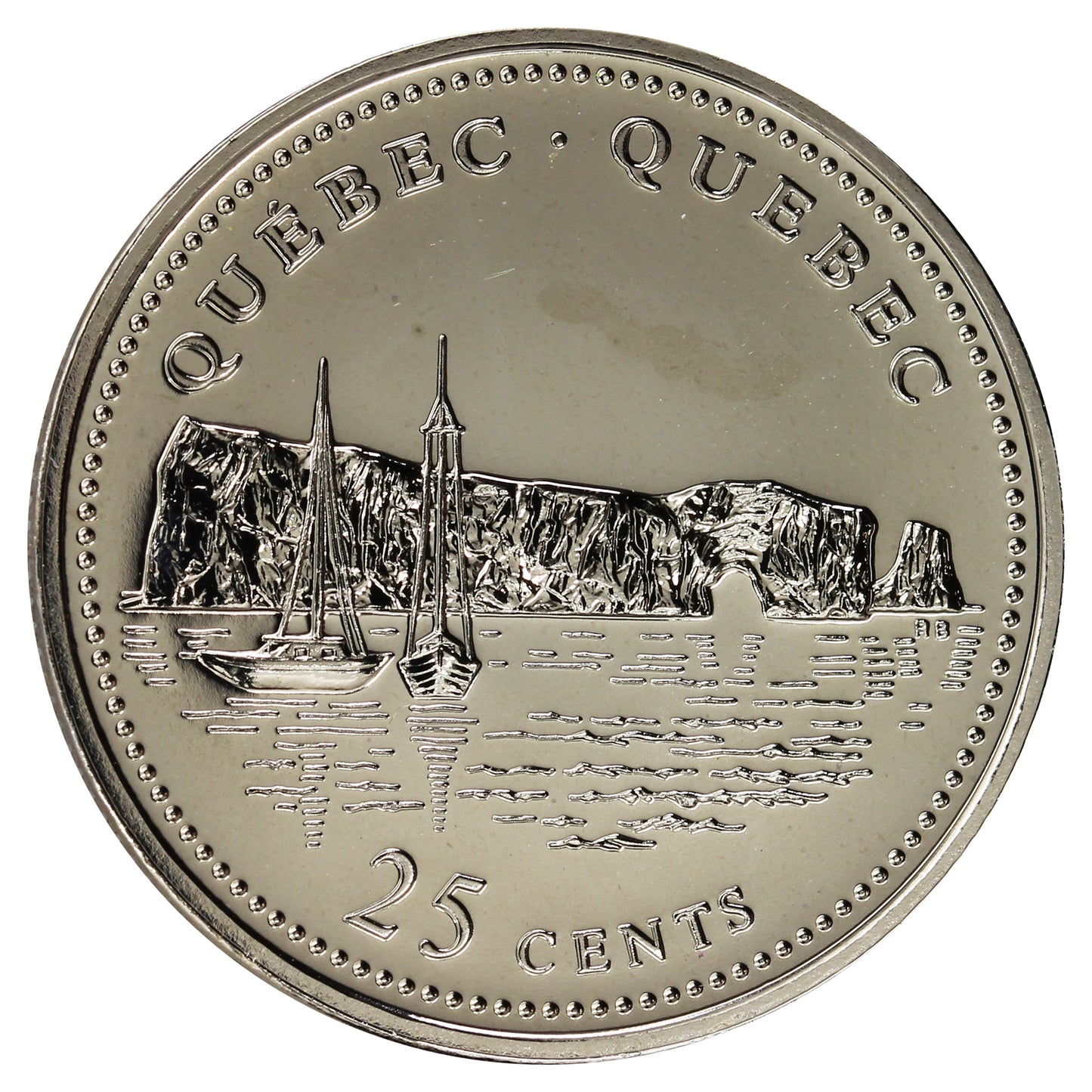 1992 Quebec Canada 25-cents Proof Like