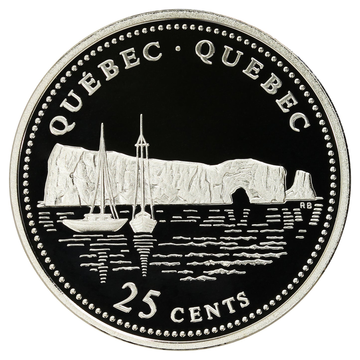 1992 Quebec Canada 25-cents Silver Proof