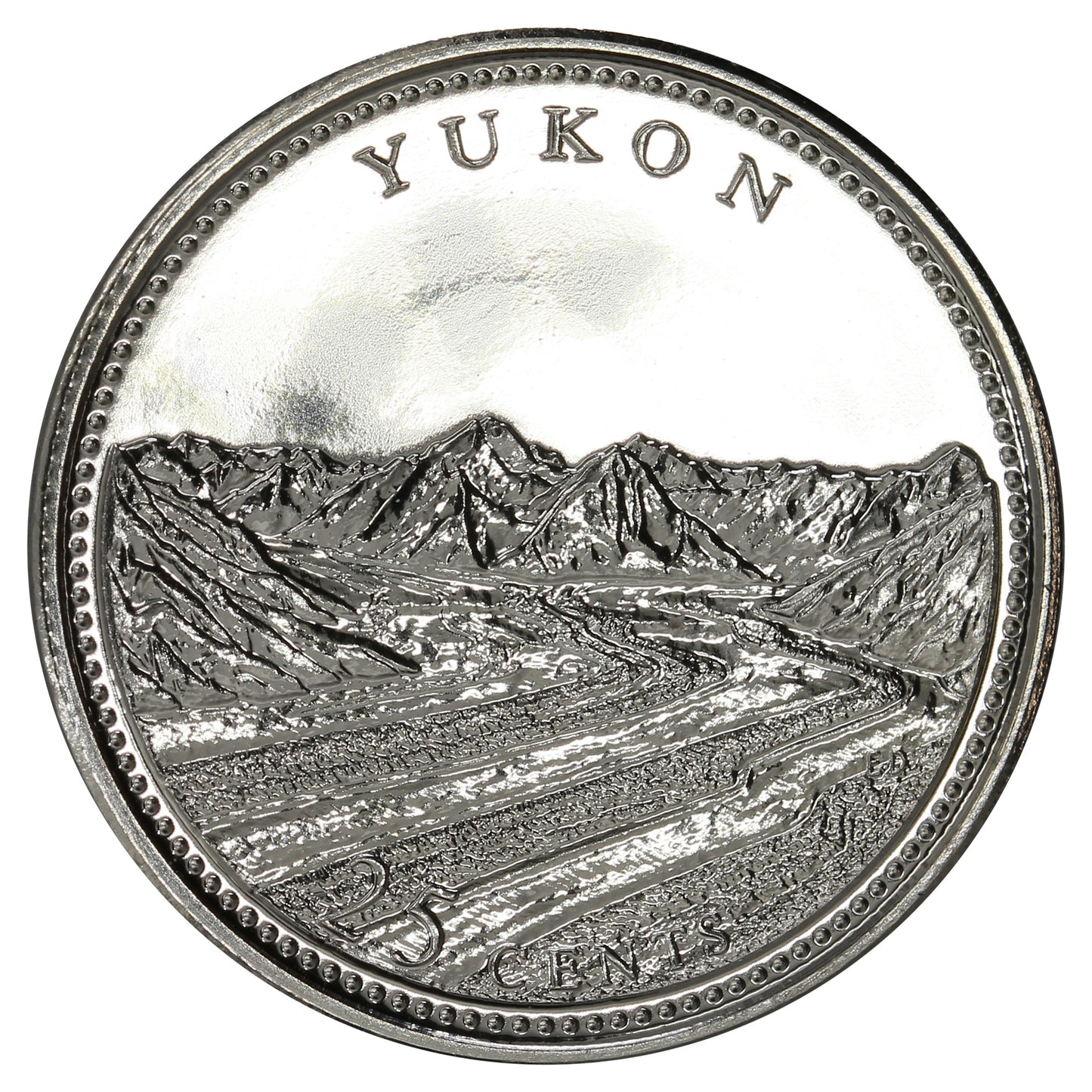 1992 Yukon Canada 25-cents Proof Like