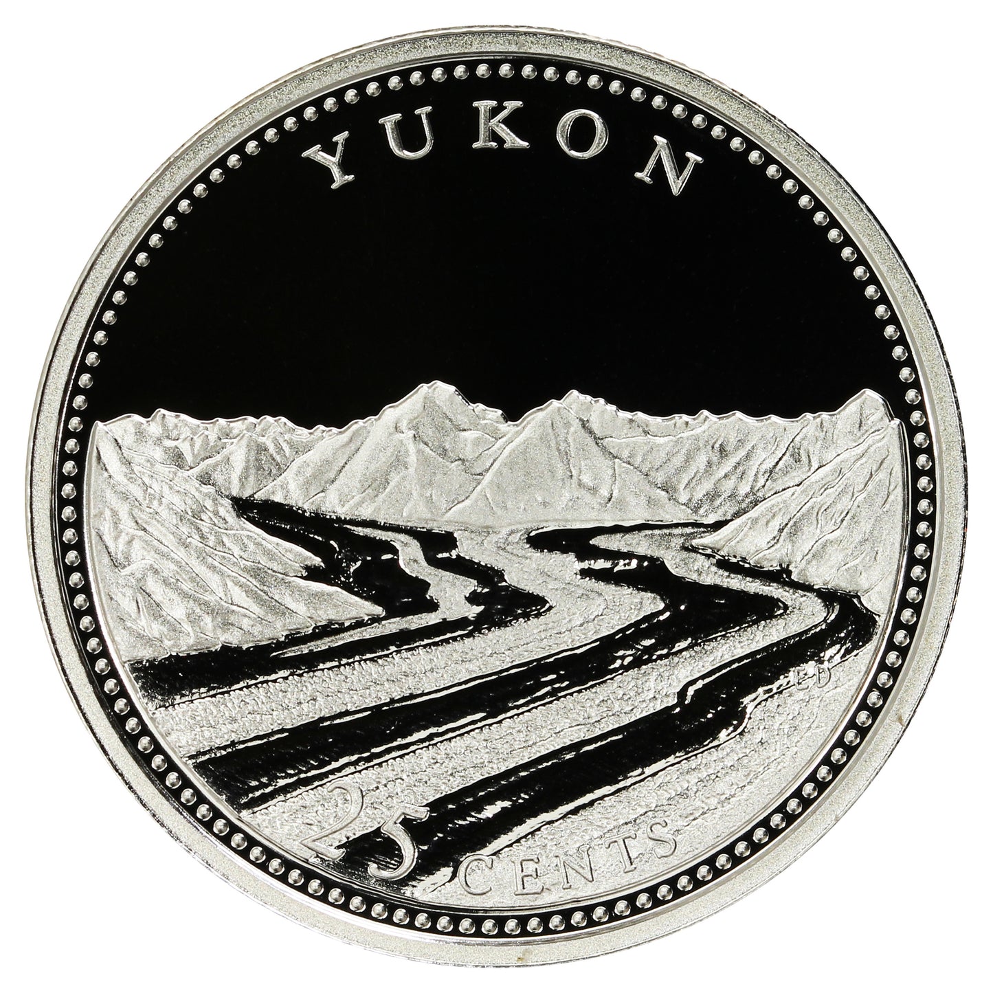 1992 Yukon Canada 25-cents Silver Proof