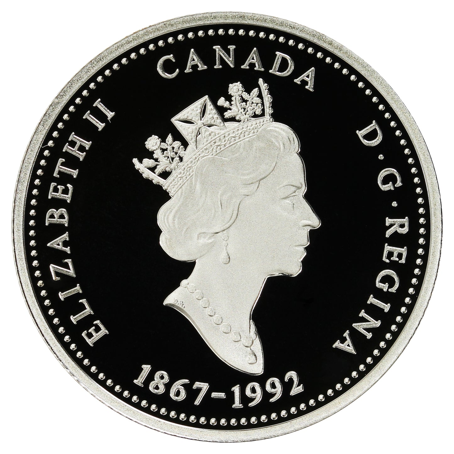 1992 Yukon Canada 25-cents Silver Proof