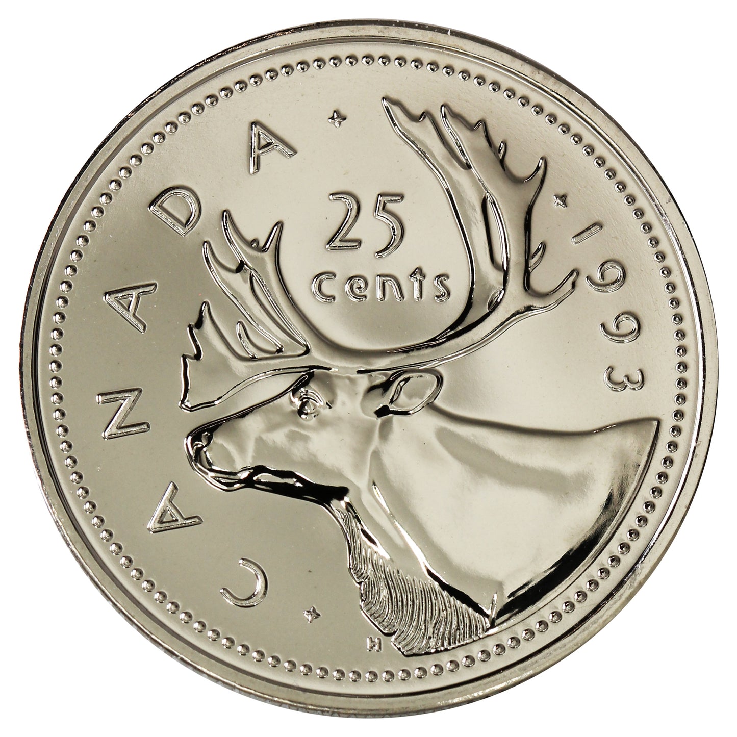 1993 Canada 25-cents Proof Like