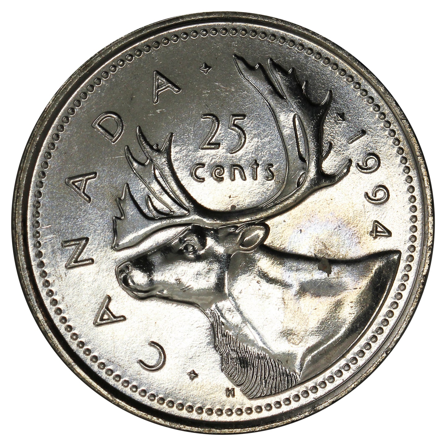 1994 Canada 25-cents Brilliant Uncirculated (MS-63)