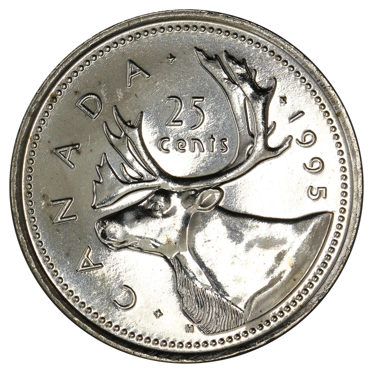 1995 Canada 25-cents Brilliant Uncirculated (MS-63)