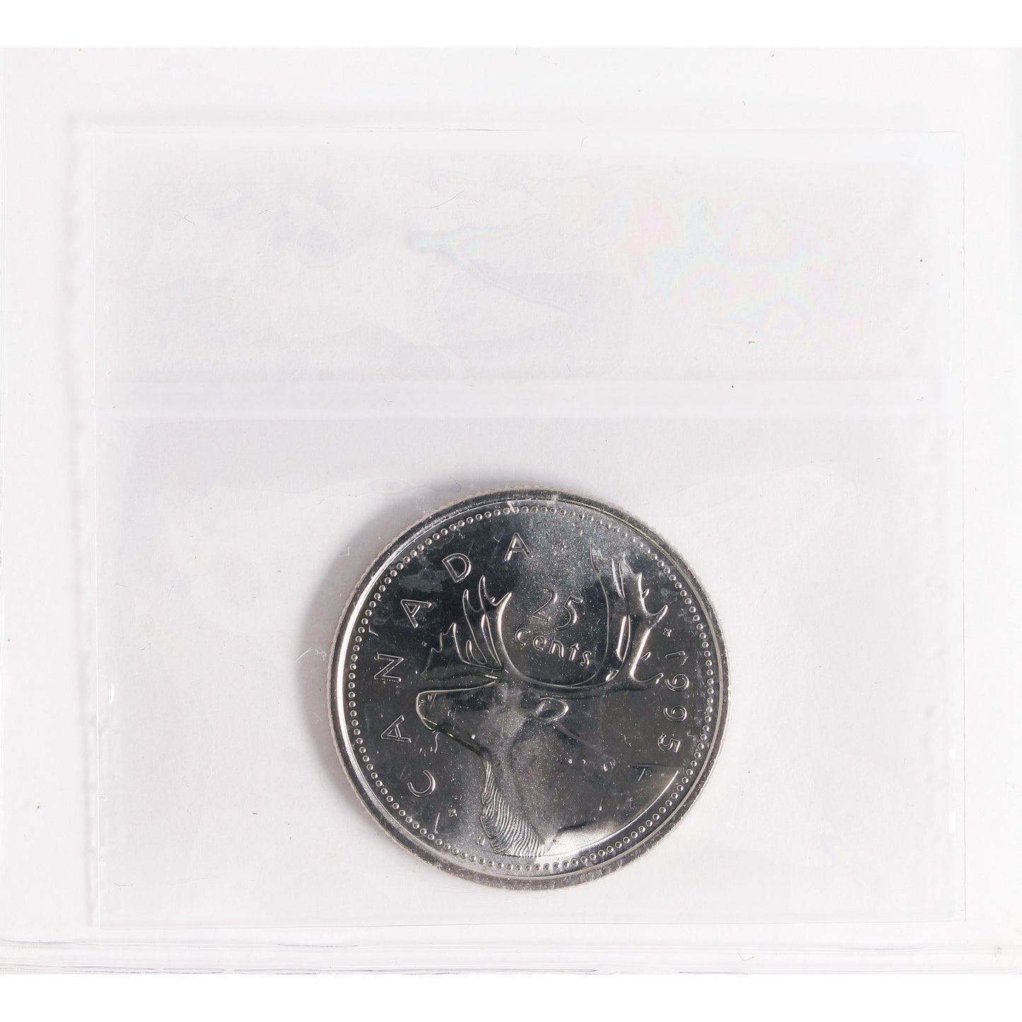 1995 Caribou Canada 25-cents ICCS Certified MS-65
