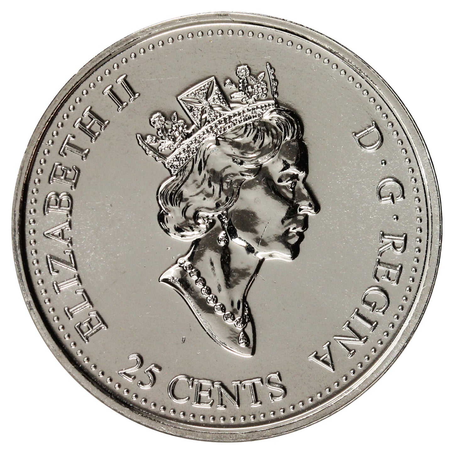 1999 August Canada 25-cents Proof Like