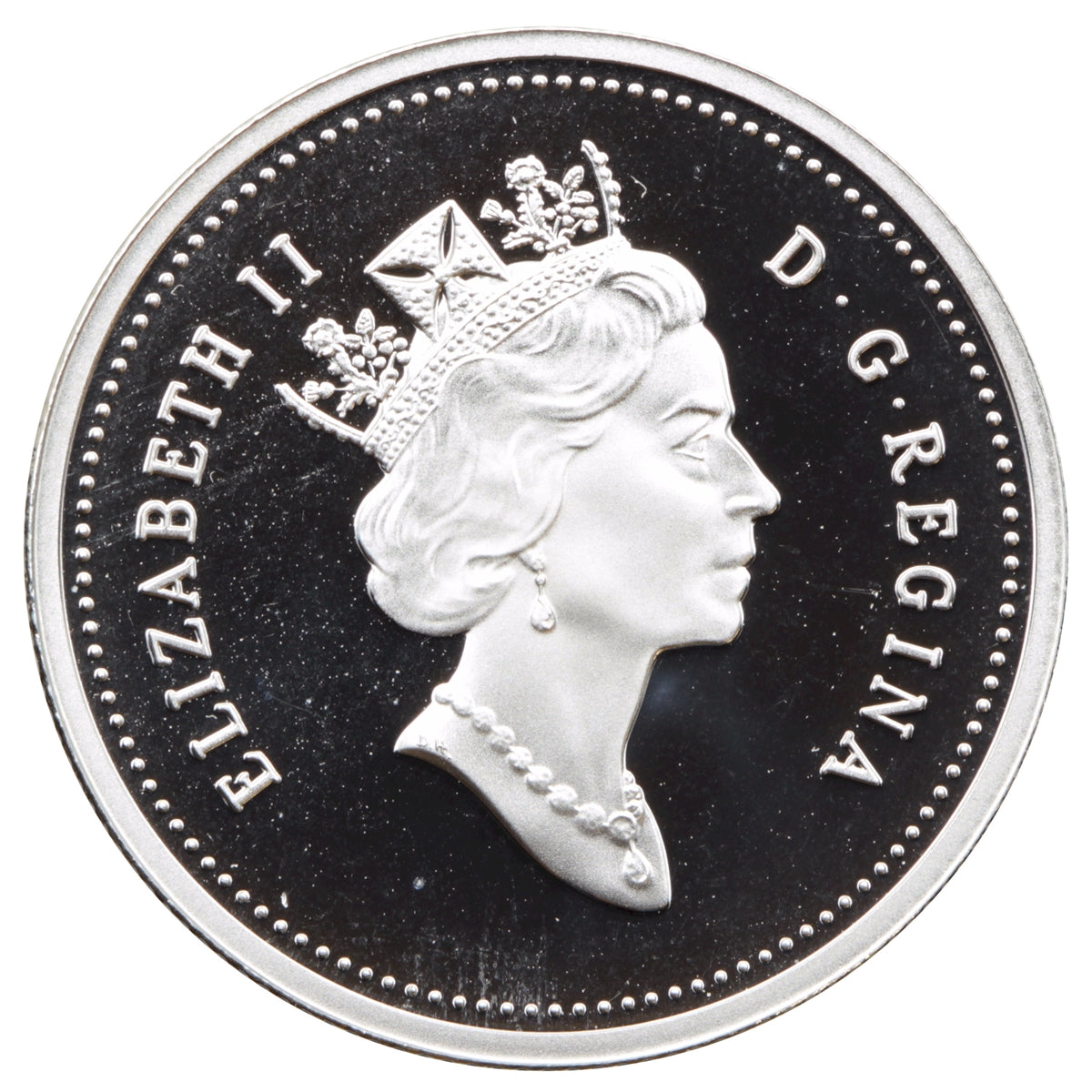 1999 Caribou Canada 25-cents Silver Proof