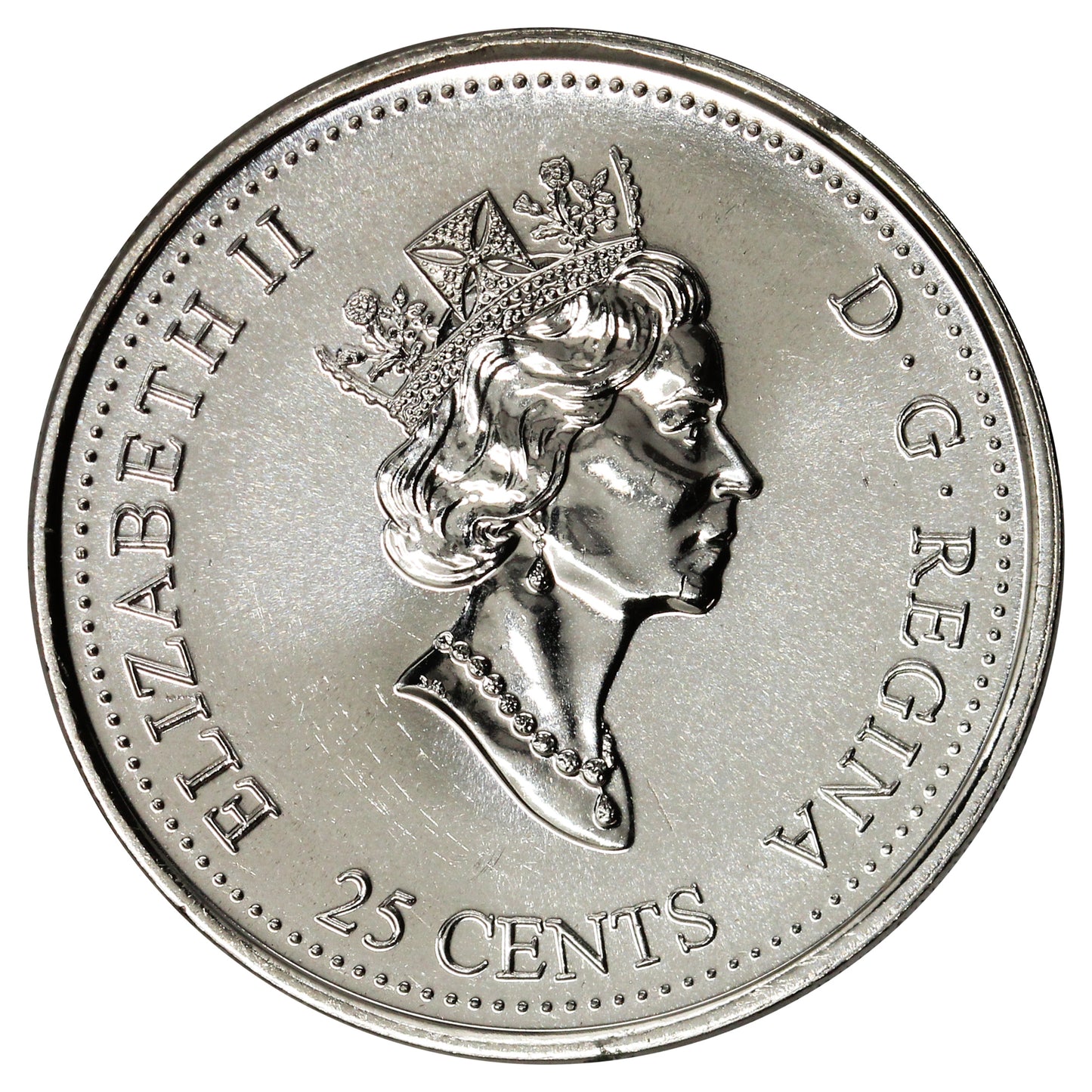 1999 December Canada 25-cents Proof Like