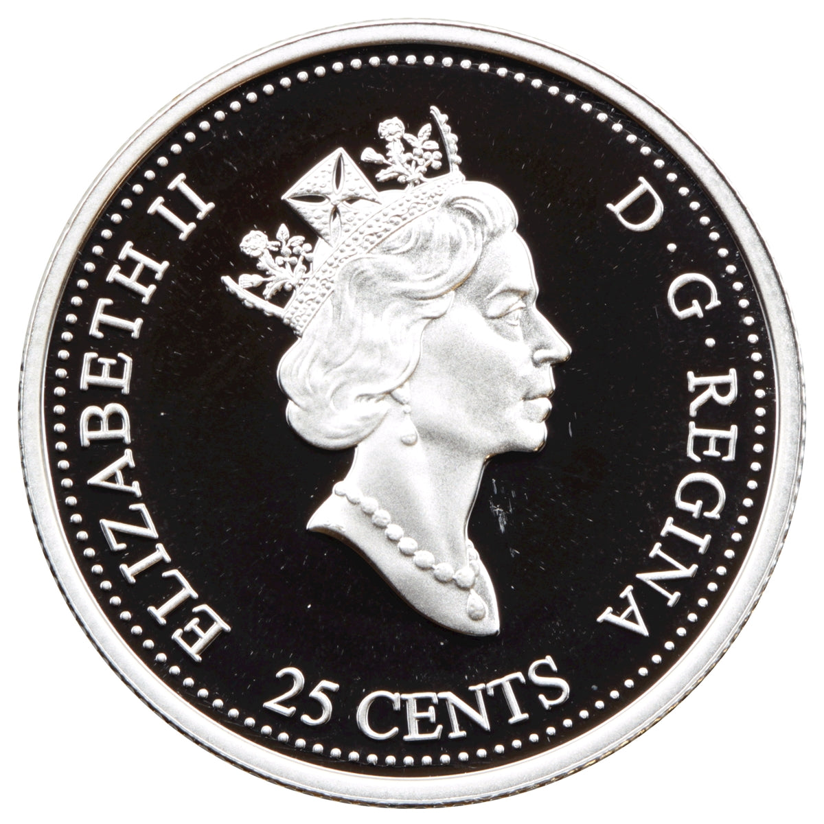 1999 December Canada 25-cents Silver Proof