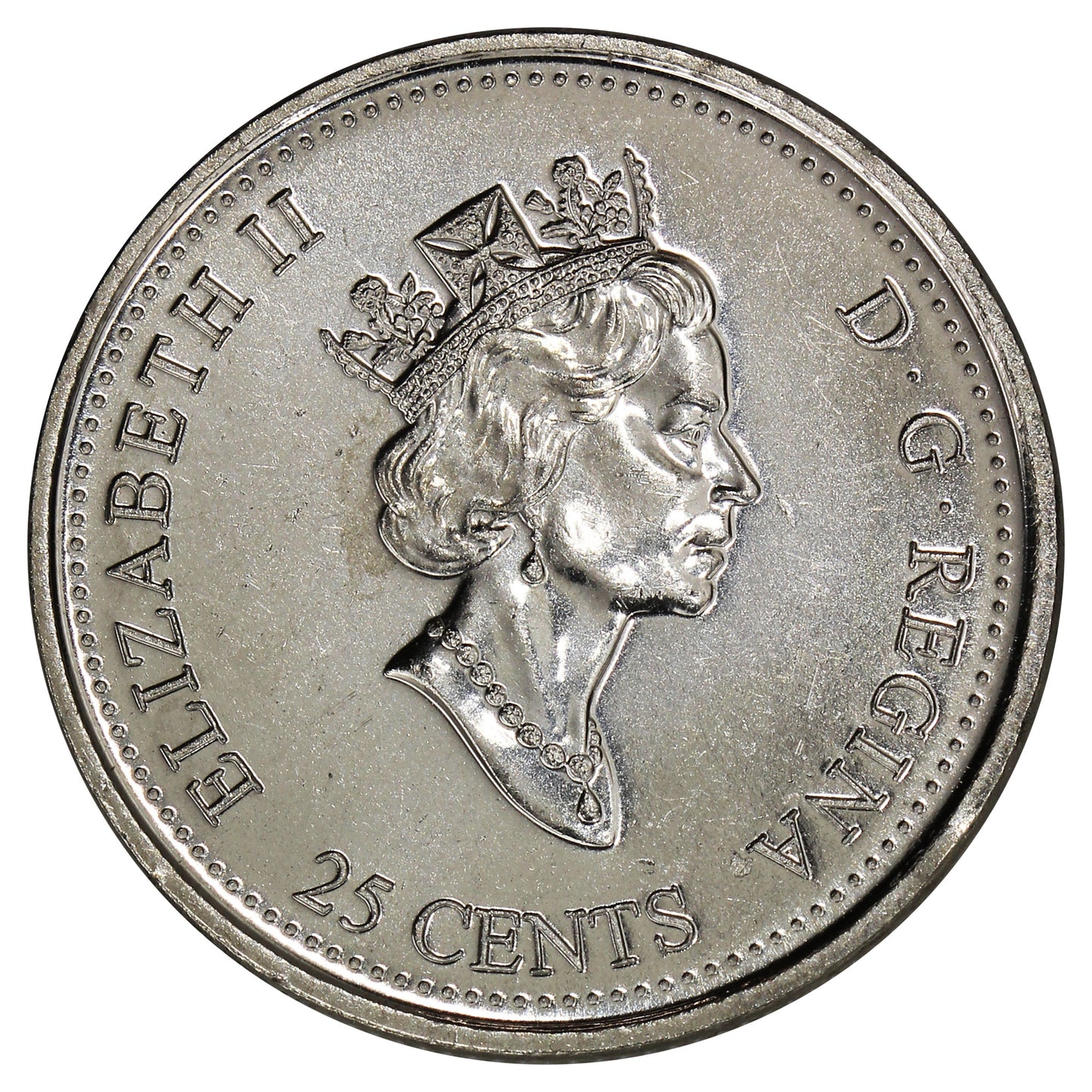 1999 January Canada 25-cents Brilliant Uncirculated (MS63)