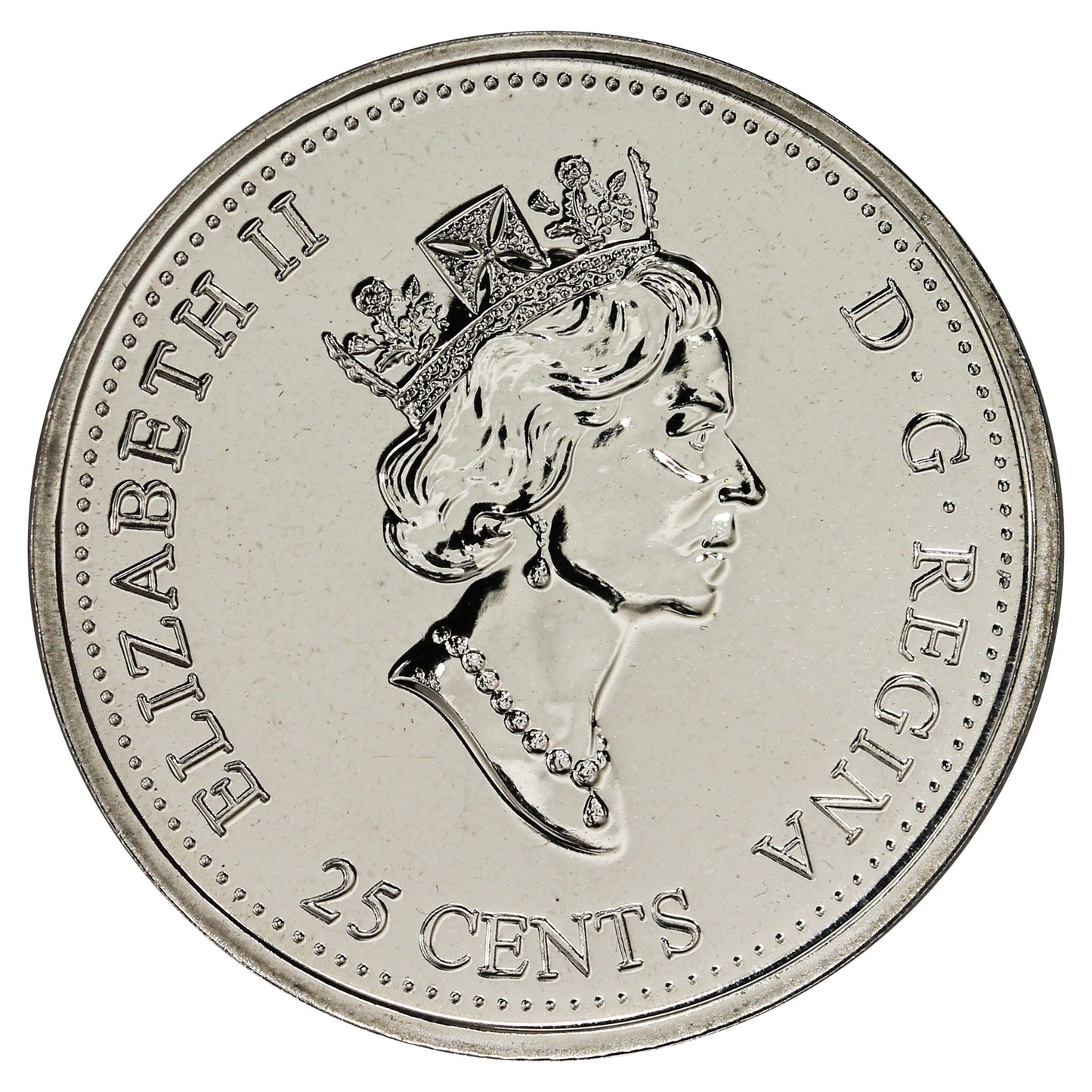 1999 January Canada 25-cents Proof Like