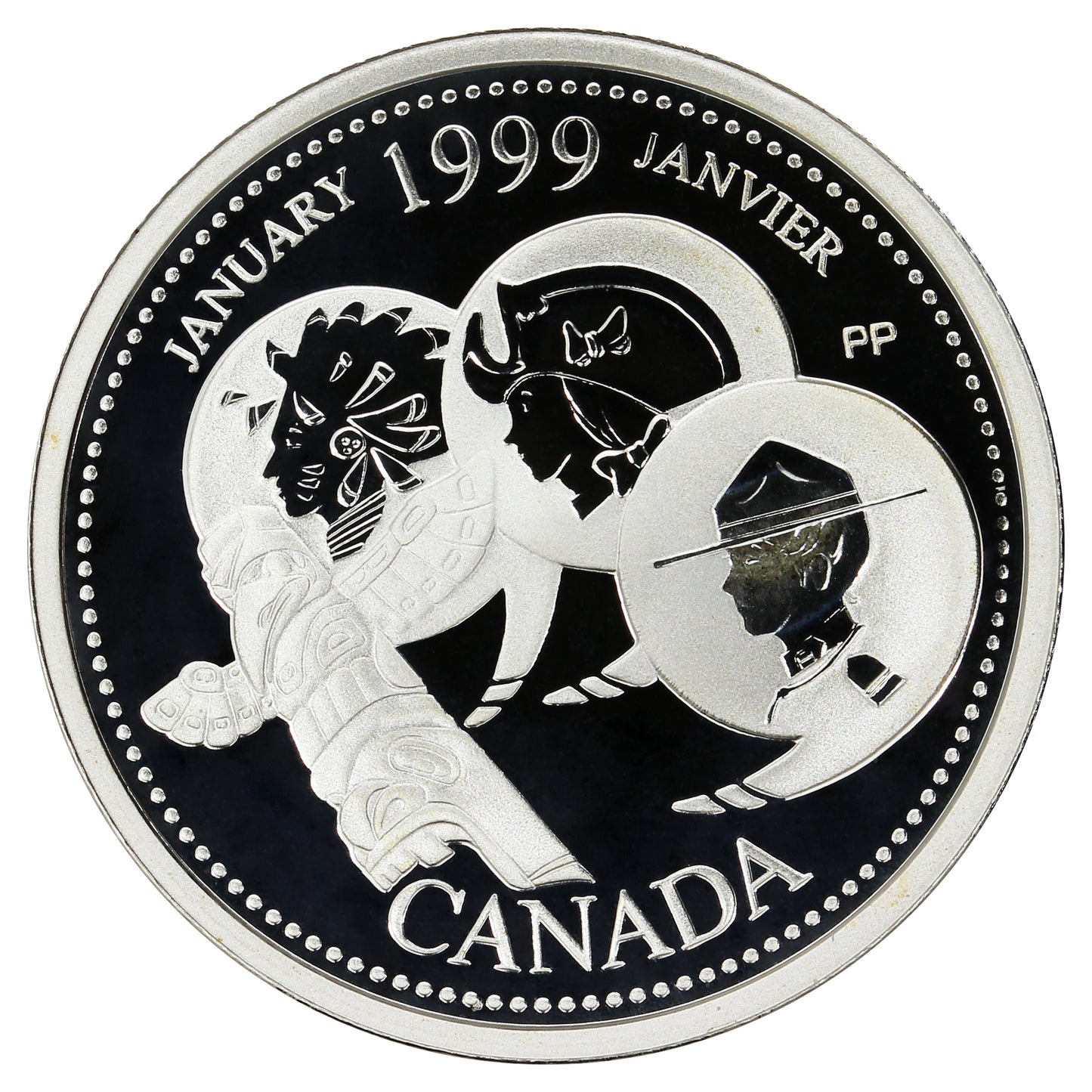 1999 January Canada 25-cents Silver Proof