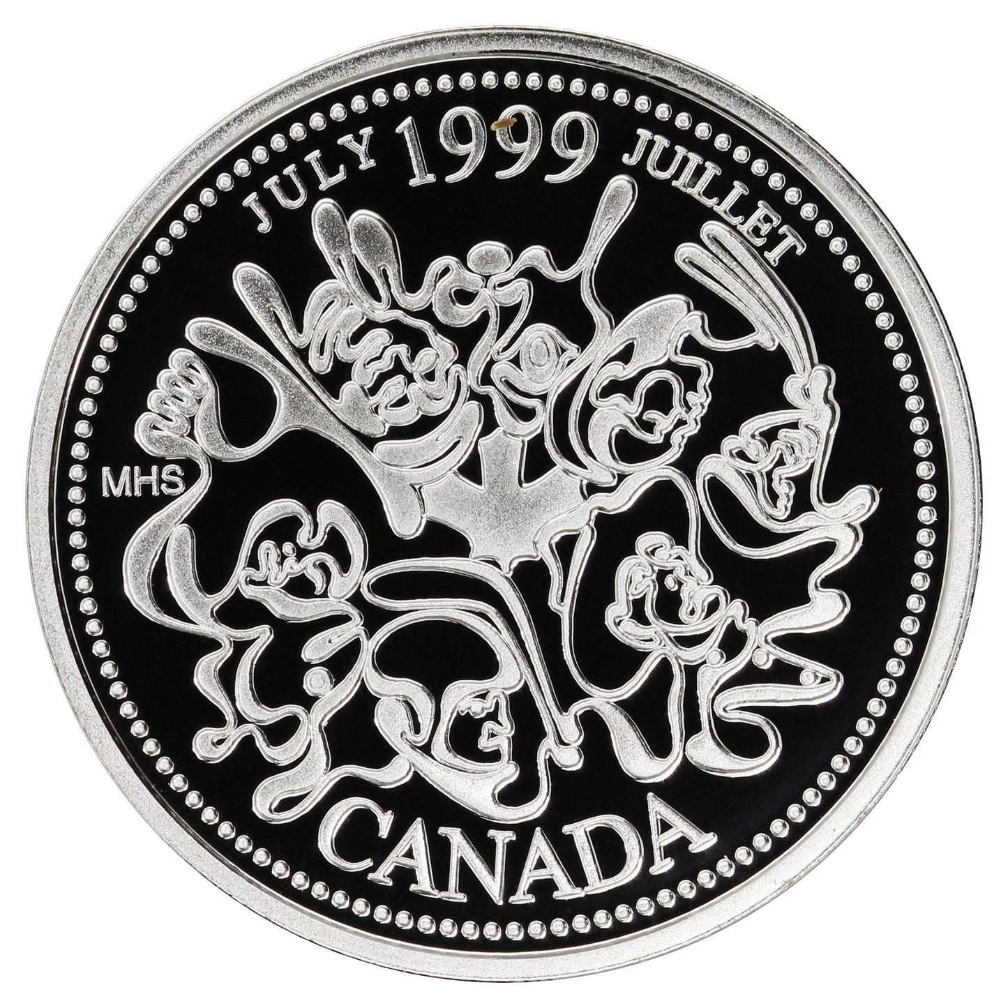 1999 July Canada 25-cents Silver Proof