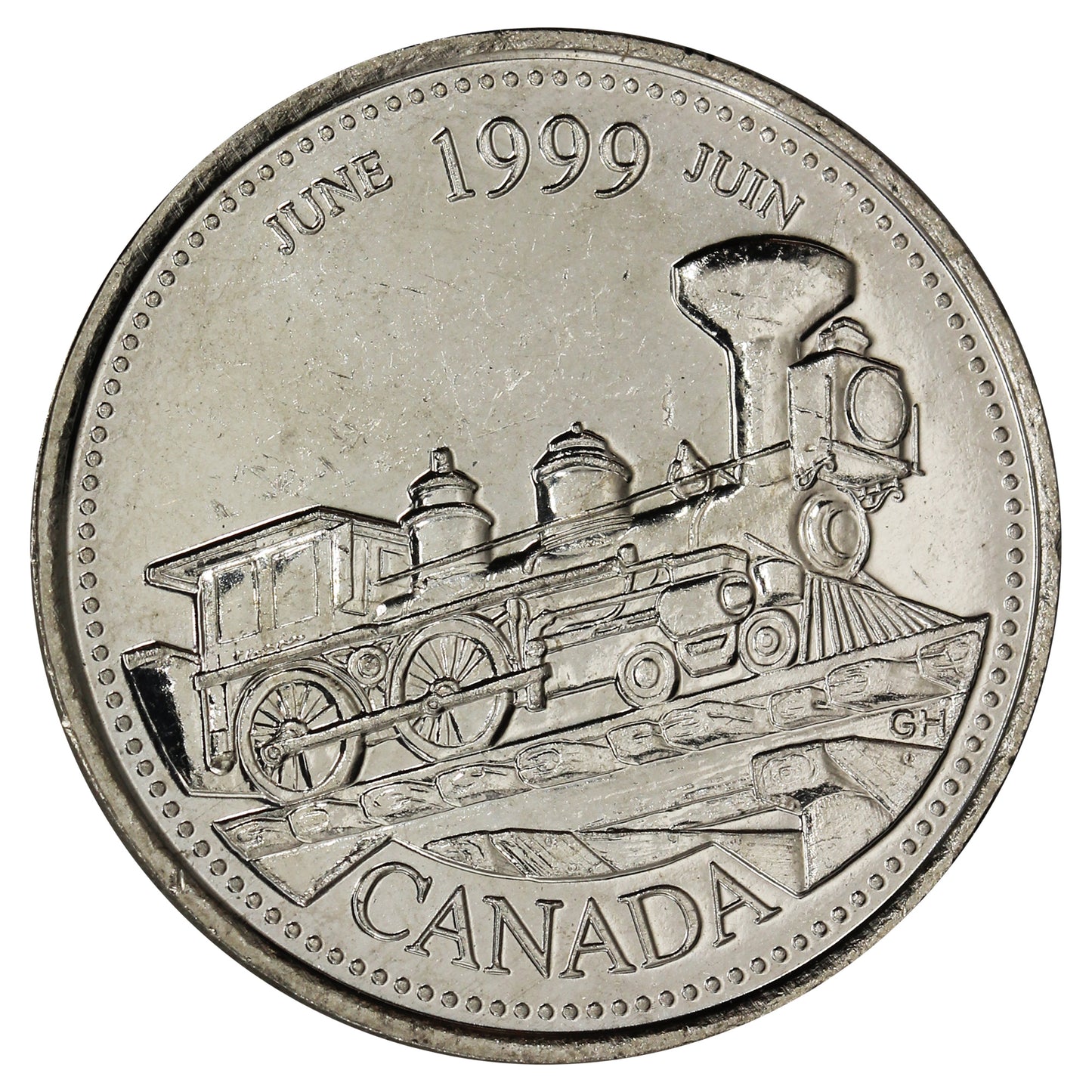 1999 June Canada 25-cents Brilliant Uncirculated (MS63)
