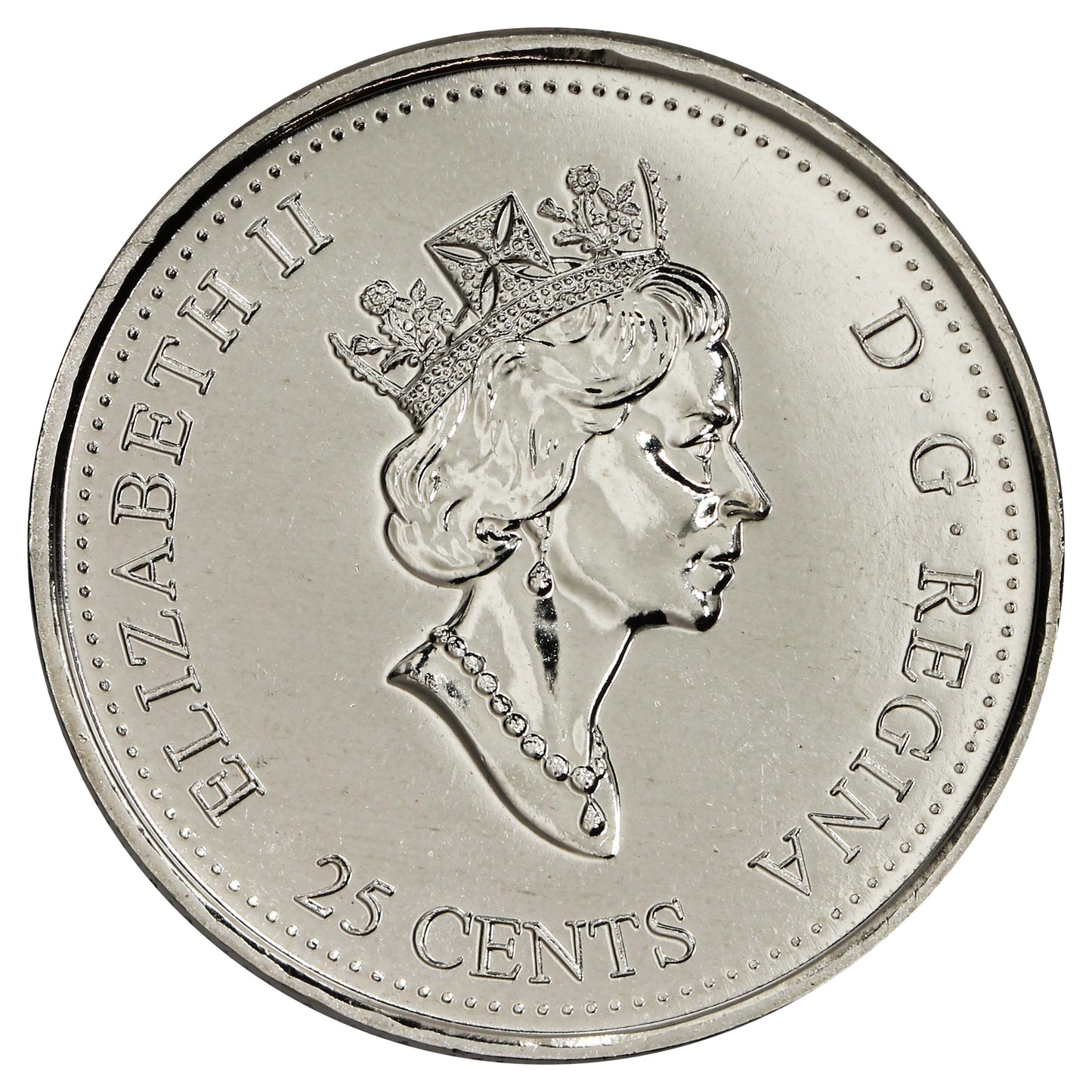 1999 March Canada 25-cents Proof Like