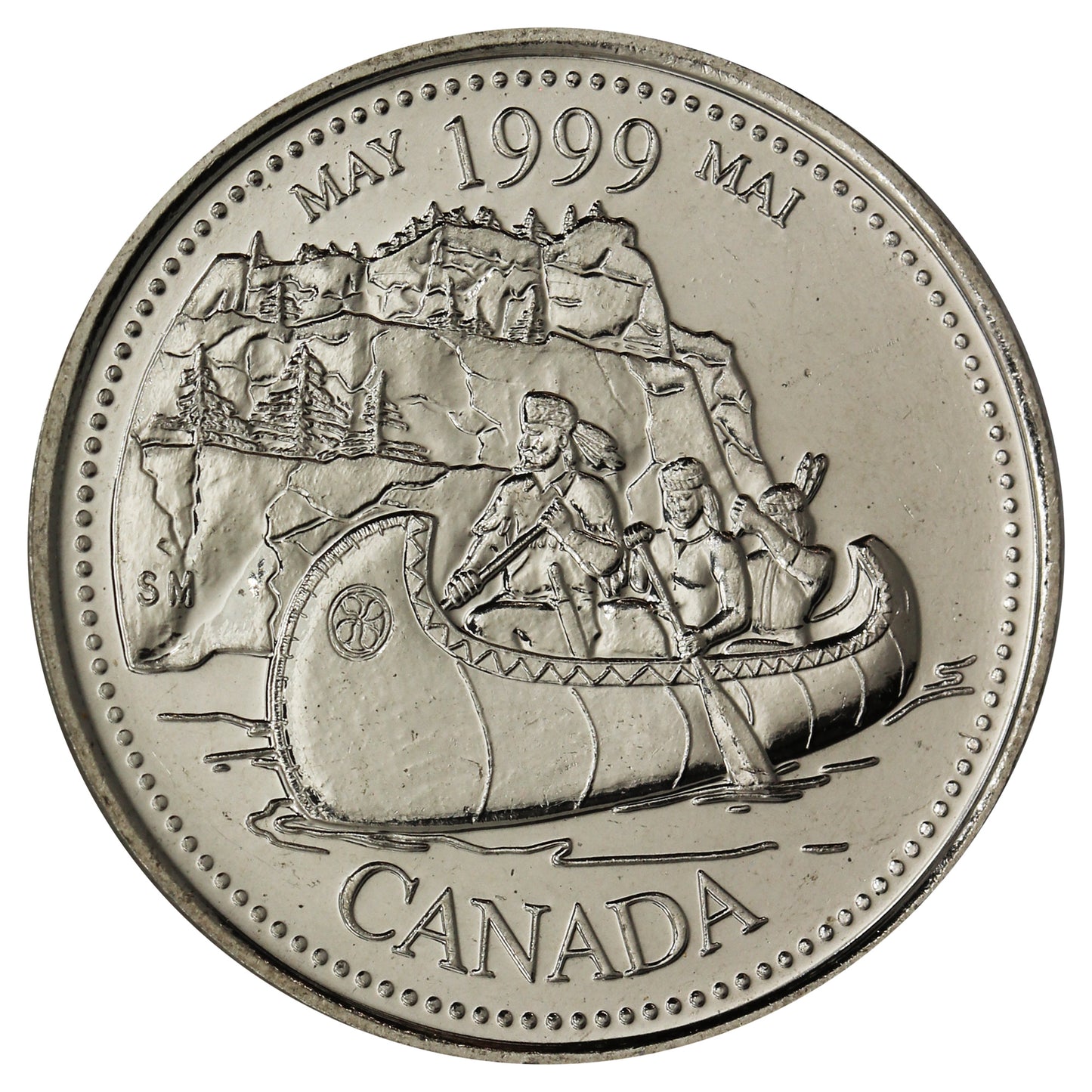 1999 May Canada 25-cents Brilliant Uncirculated (MS63)