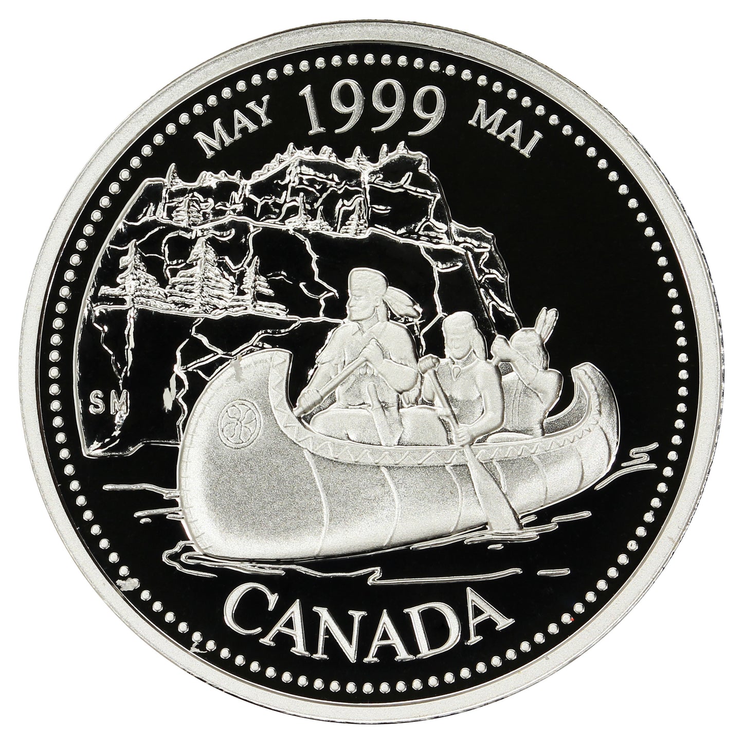 1999 May Canada 25-cents Silver Proof