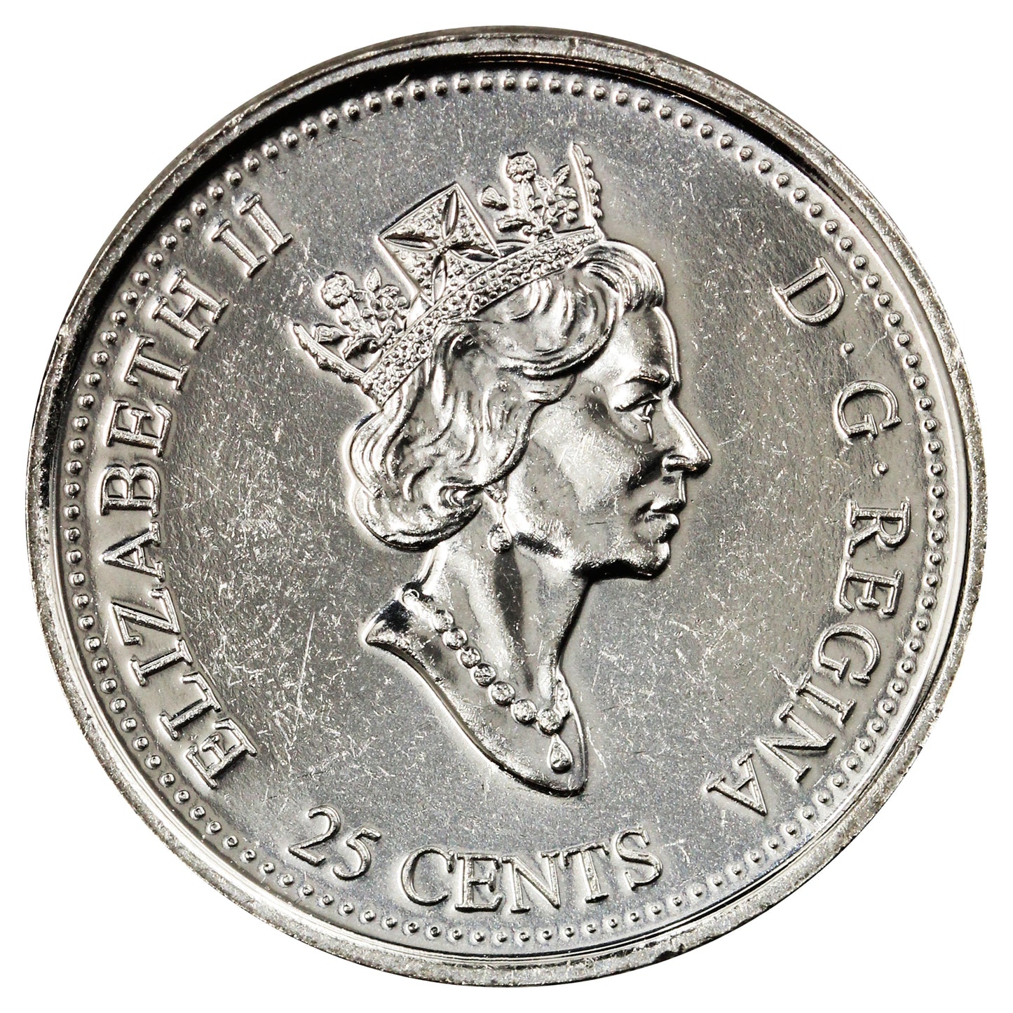 1999 November Canada 25-cents Brilliant Uncirculated (MS63)
