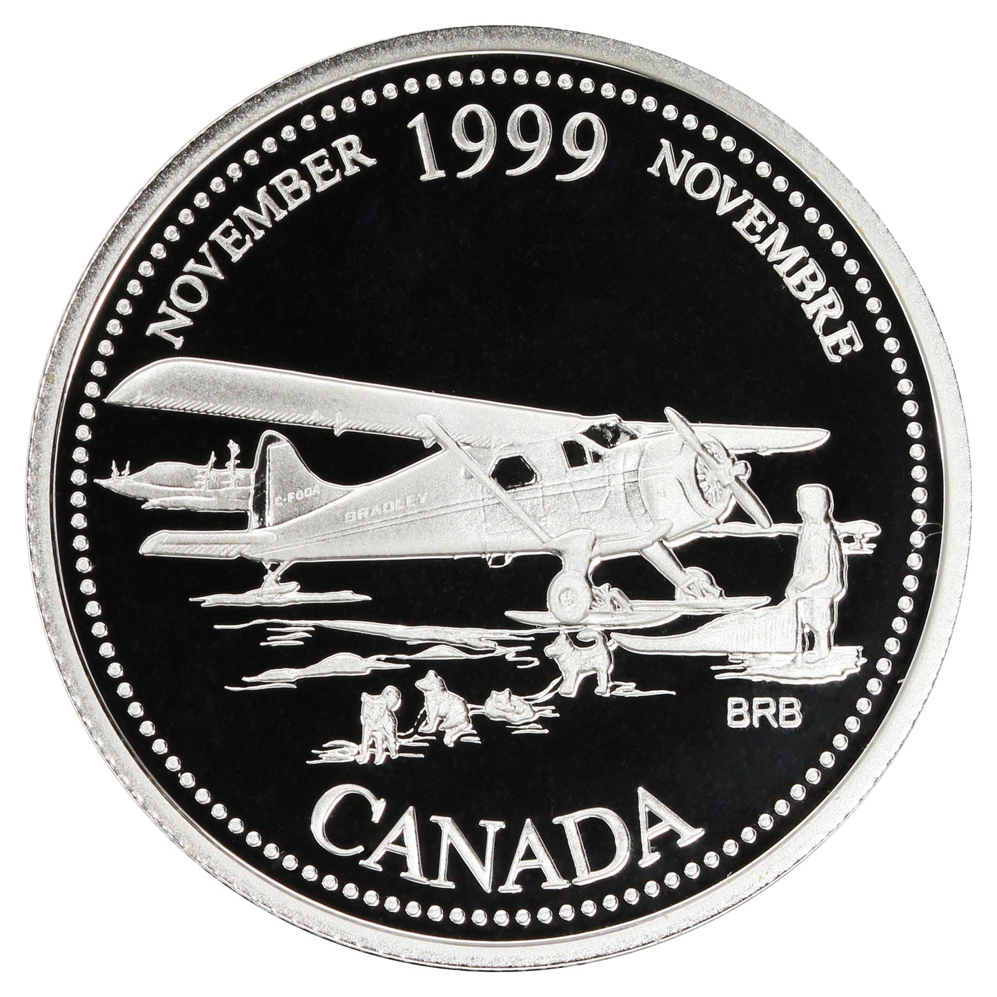 1999 November Canada 25-cents Silver Proof