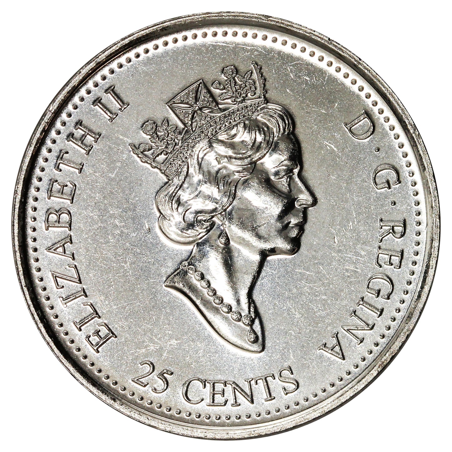 1999 October Canada 25-cents Brilliant Uncirculated (MS63)