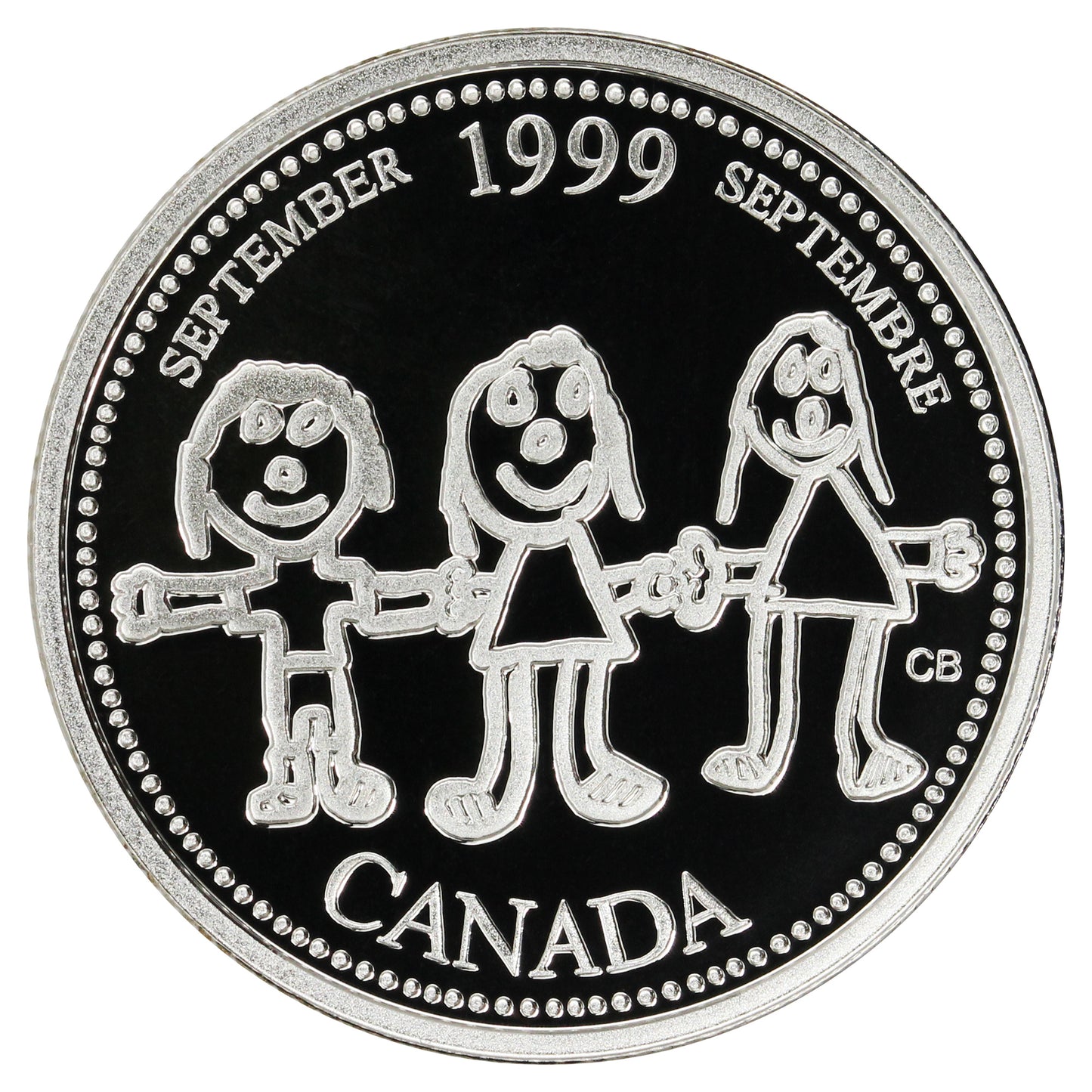 1999 September Canada 25-cents Silver Proof