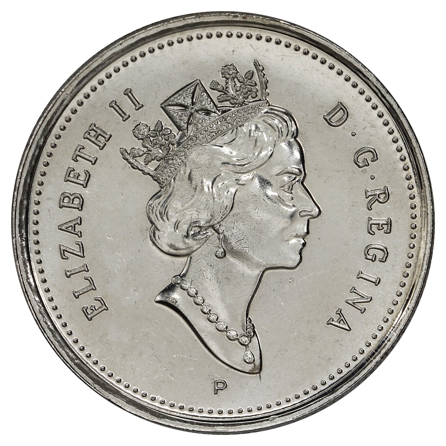 1999P (test) Caribou Canada 25-cents Brilliant Uncirculated (MS63)