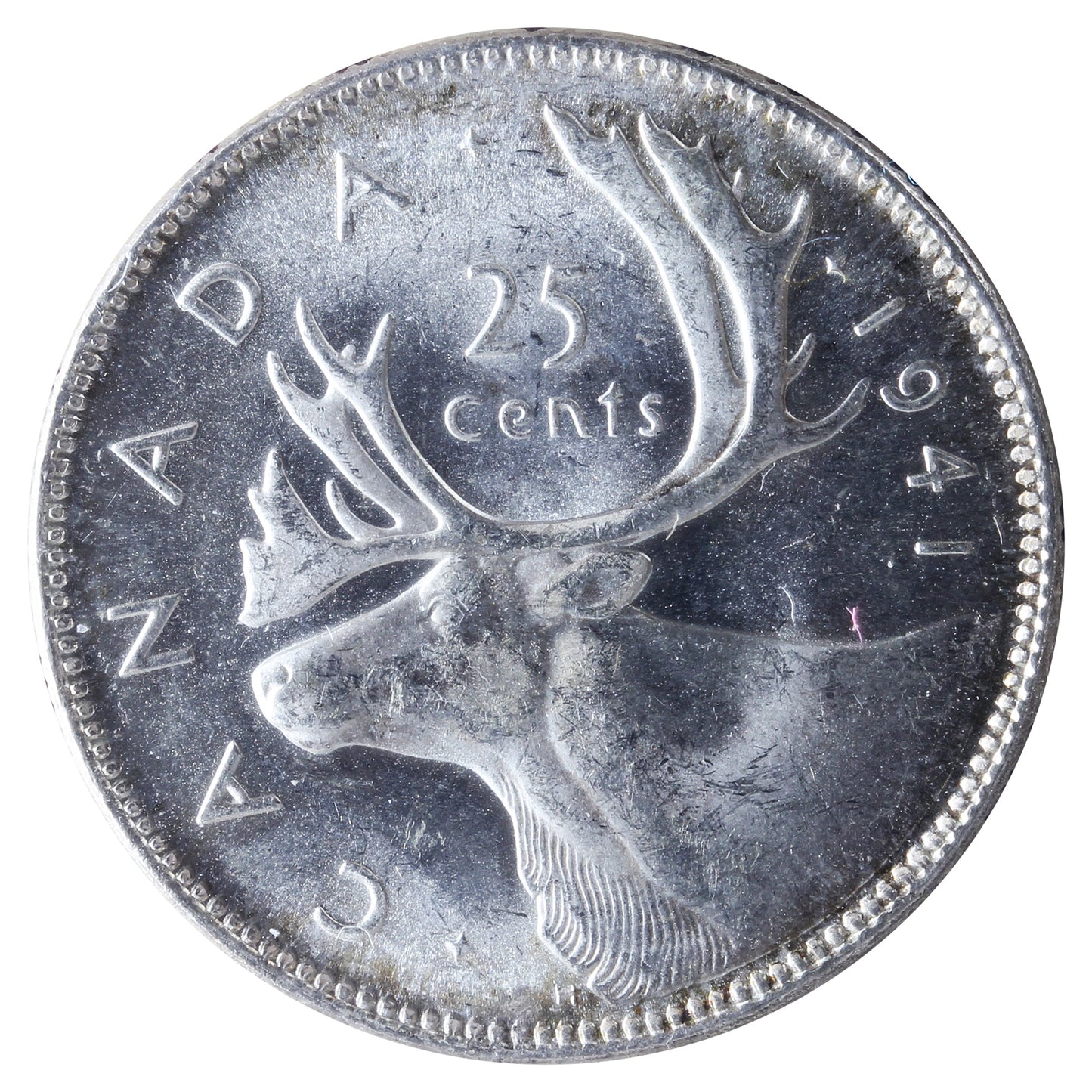 1941 Canada 25-cents ICCS Certified MS65 (XSU 352)