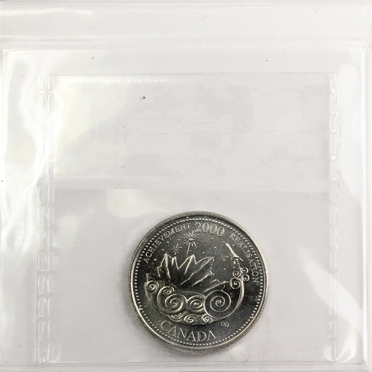 2000 Achievement Canada 25-cents ICCS Certified MS65