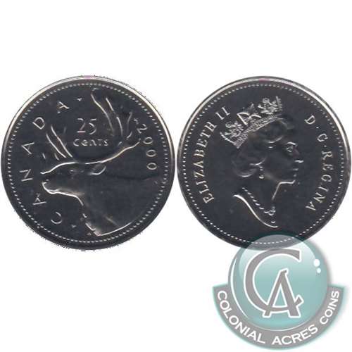 2000 Caribou Canada 25-cents Proof Like (Mint Set Issue Only)