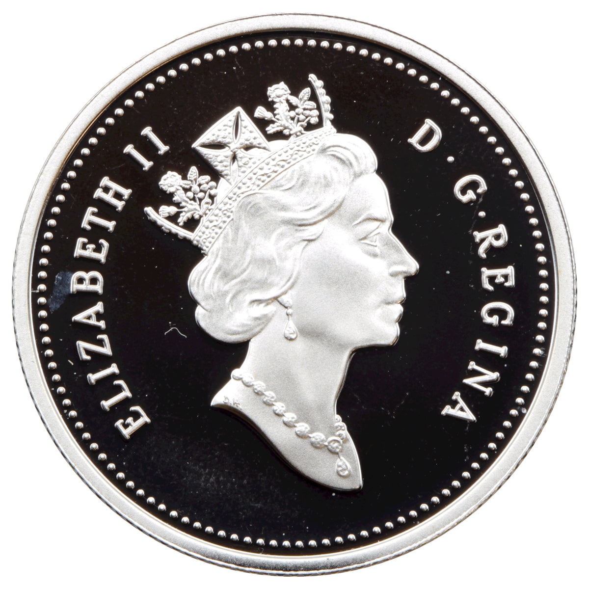 2000 Caribou Canada 25-cents Silver Proof