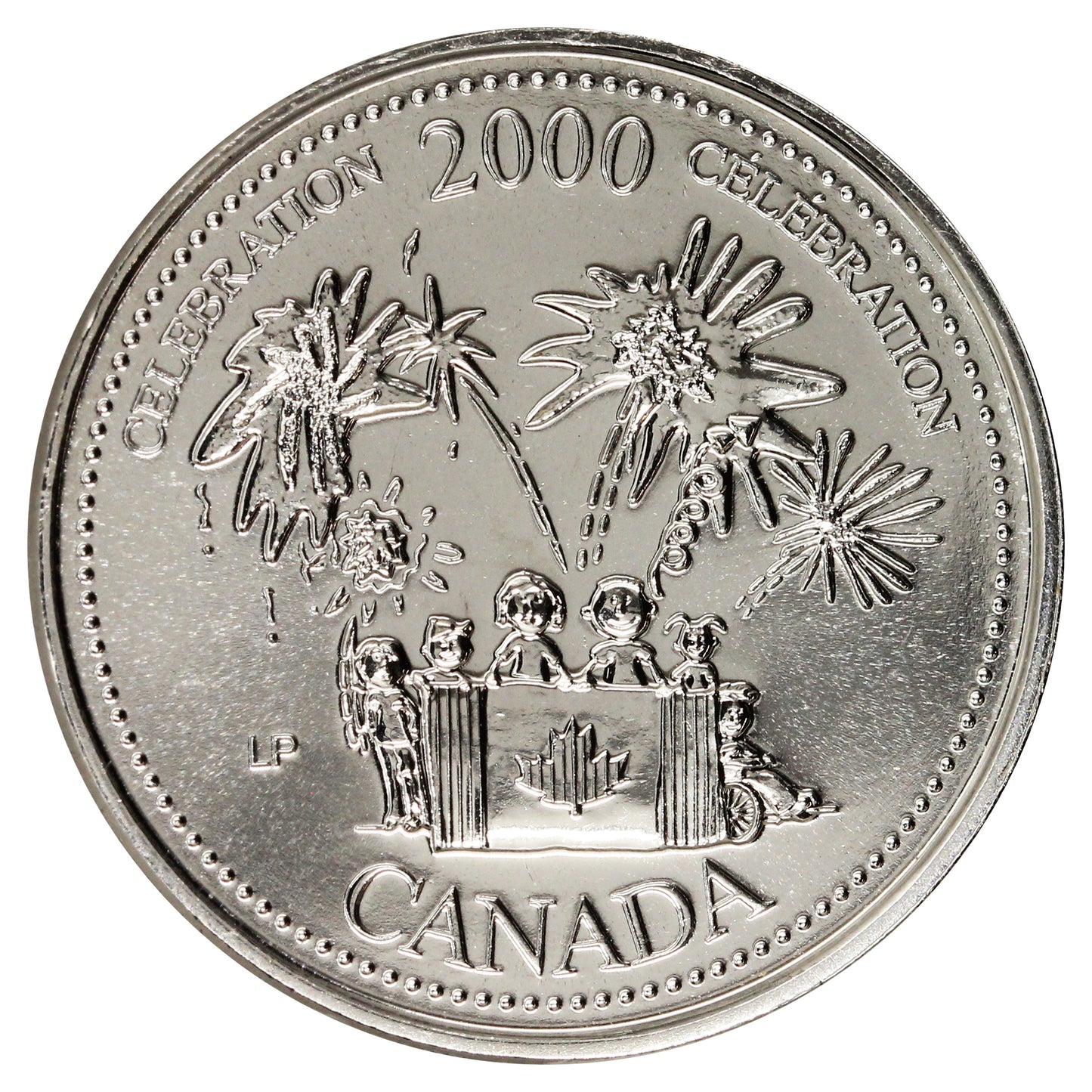 2000 Celebration Canada 25-cents Brilliant Uncirculated (MS63)