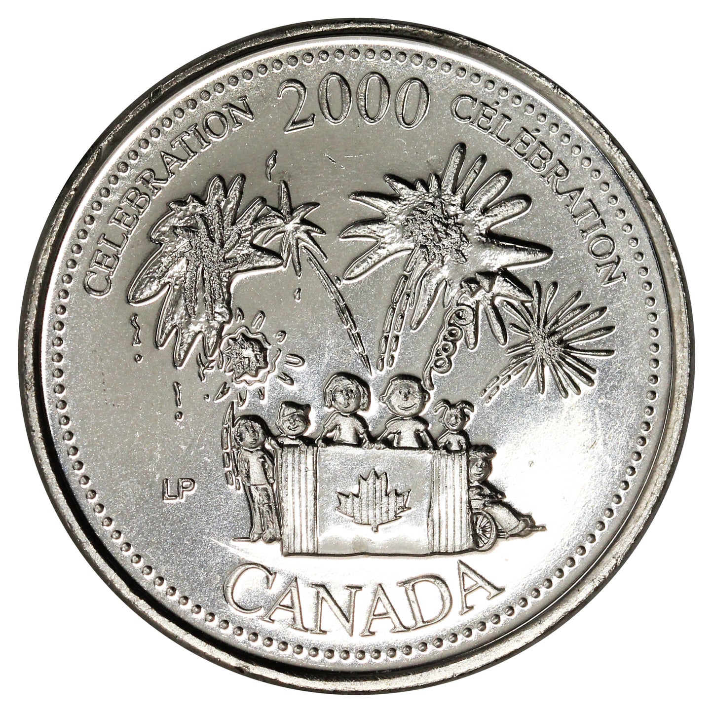 2000 Celebration Canada 25-cents Proof Like