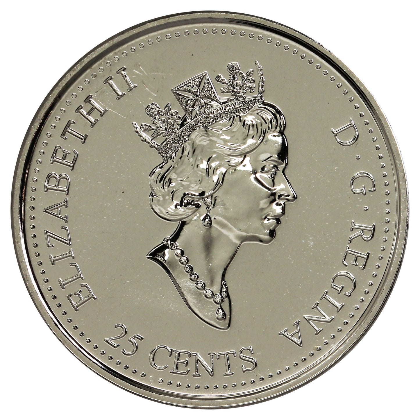 2000 Coloured Celebration Canada 25-cents Proof Like_
