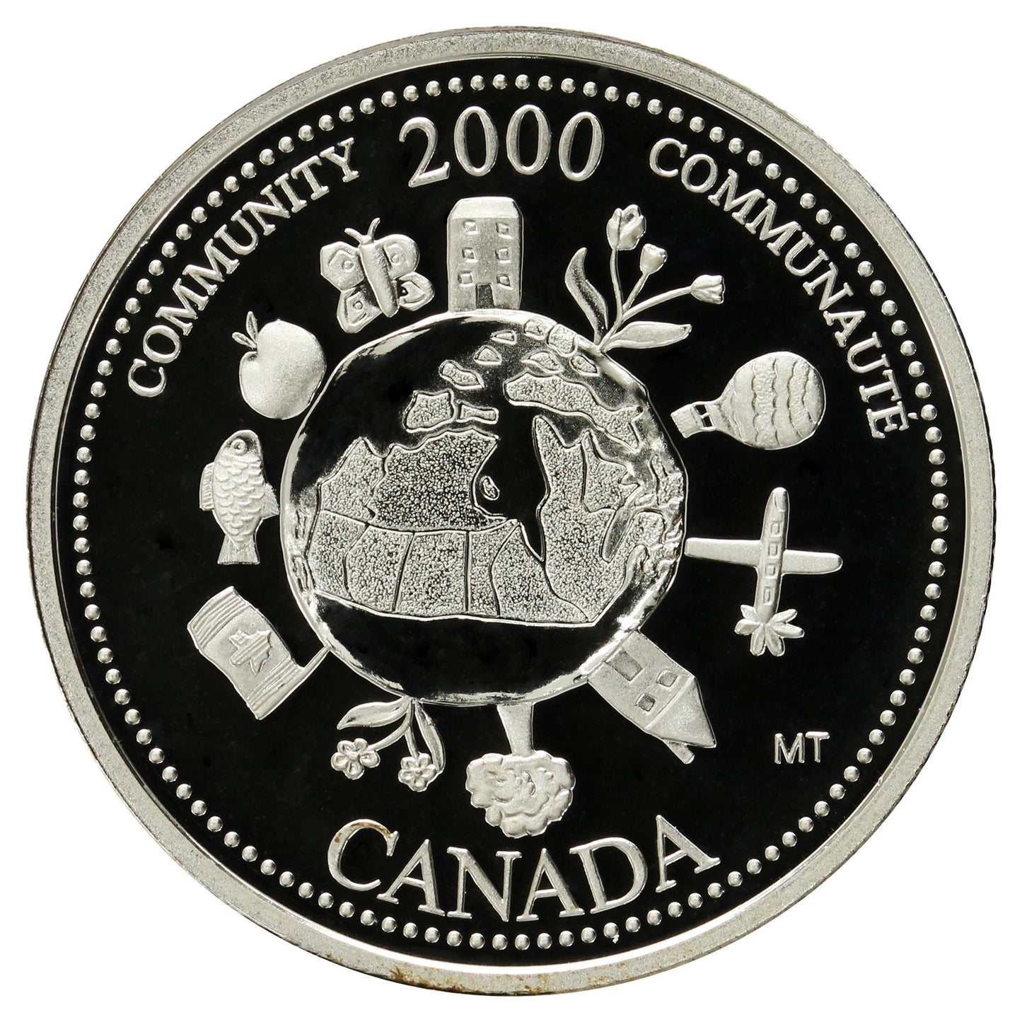 2000 Community Canada 25-cents Silver Proof