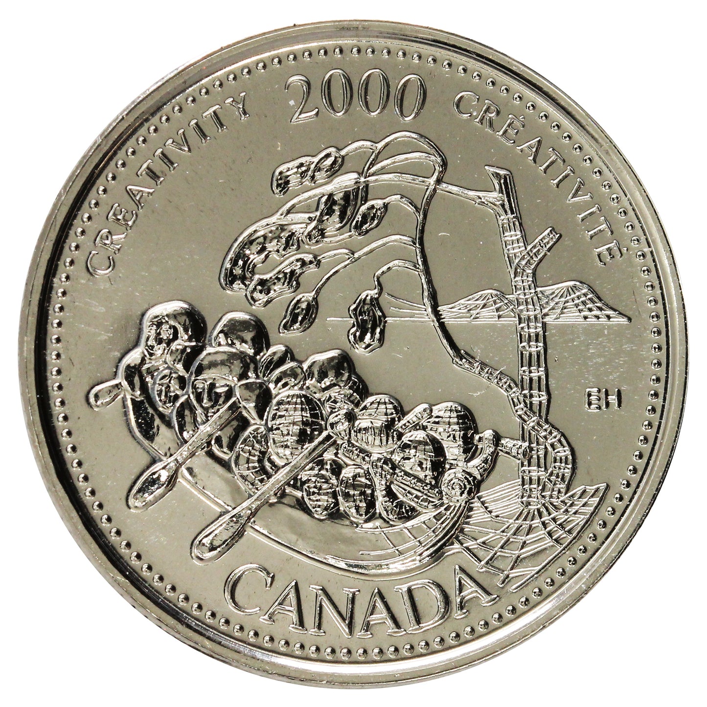 2000 Creativity Canada 25-cents Proof Like