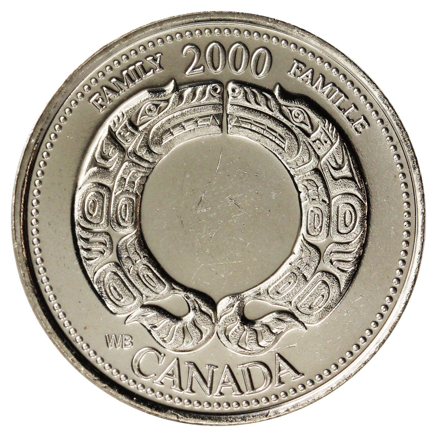 2000 Family Canada 25-cents Brilliant Uncirculated (MS-63)