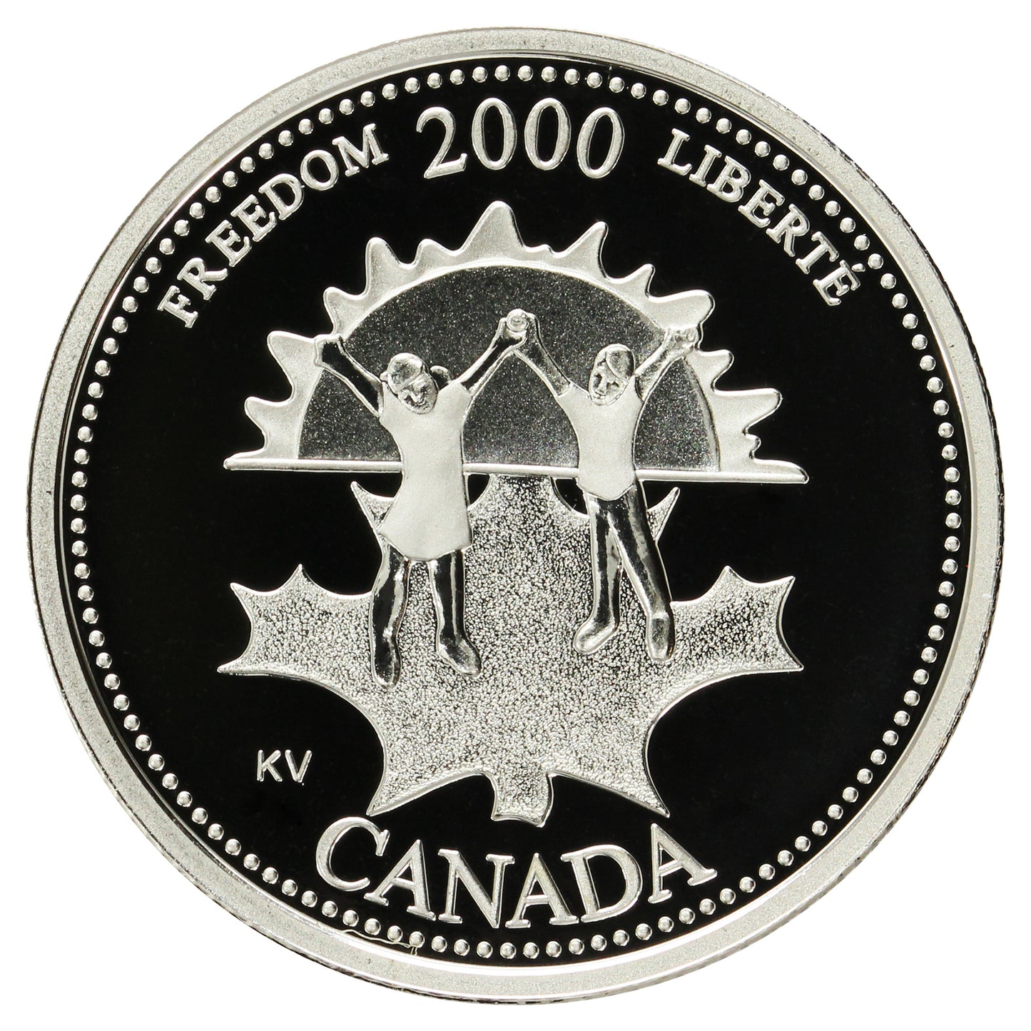 2000 Freedom Canada 25-cents Silver Proof