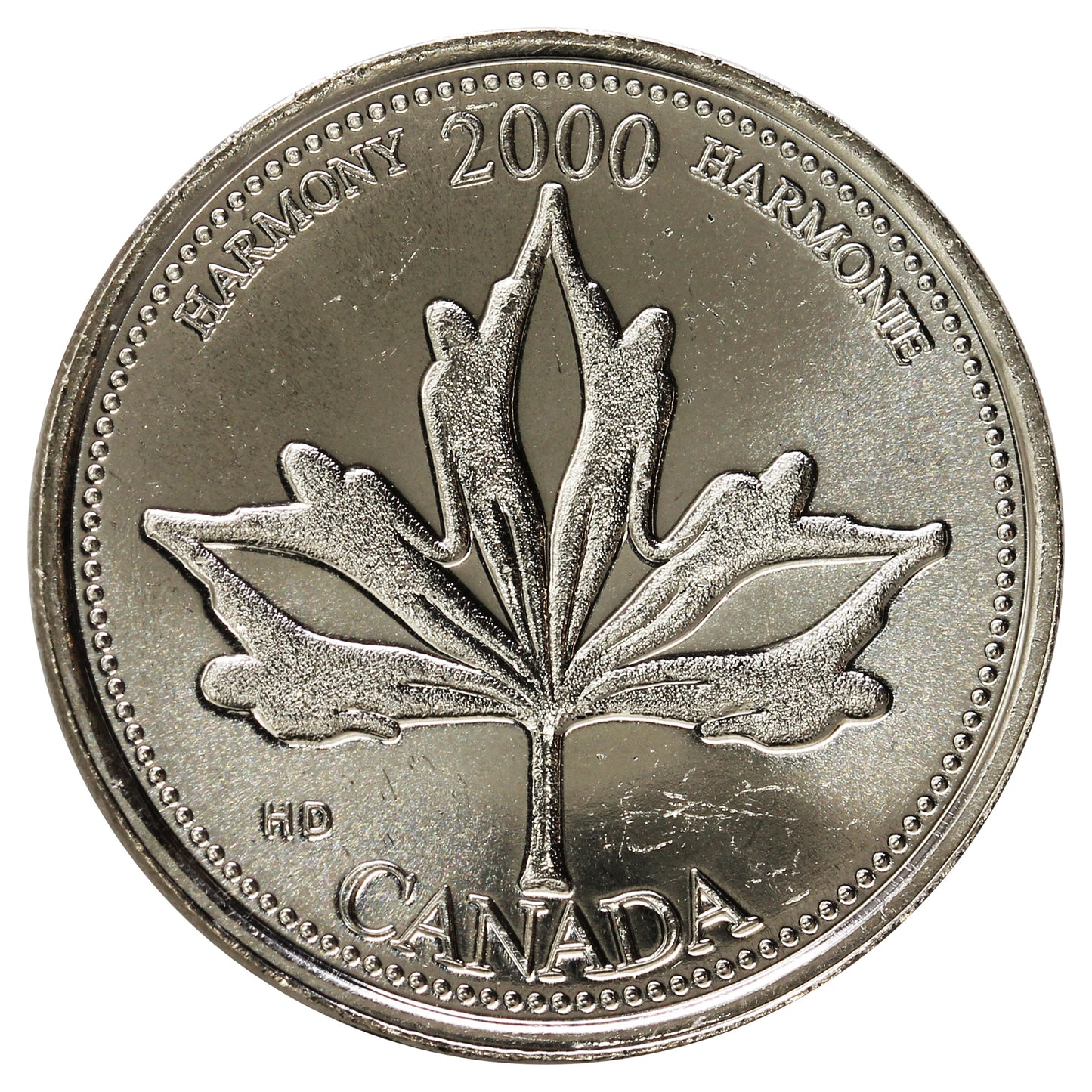 2000 Harmony Canada 25-cents Brilliant Uncirculated (MS-63)