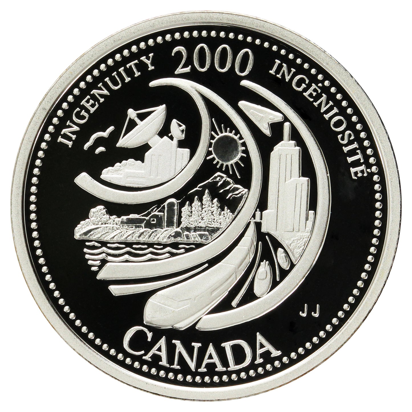 2000 Ingenuity Canada 25-cents Silver Proof