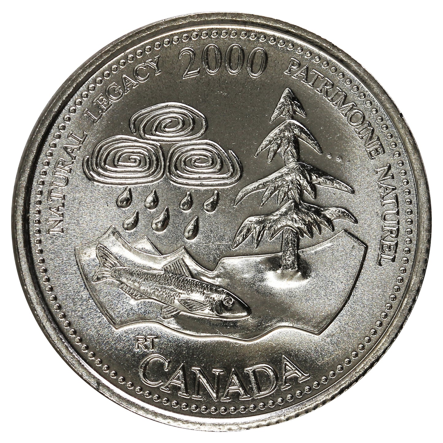 2000 Natural Legacy Canada 25-cents Brilliant Uncirculated (MS-63)