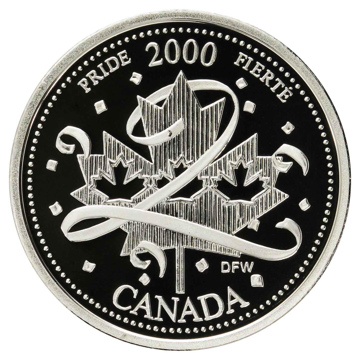 2000 Pride Canada 25-cents Silver Proof